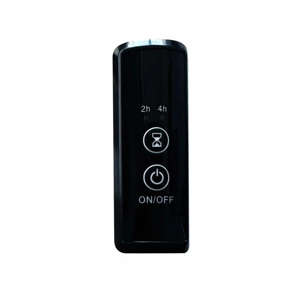 Toallero eléctrico con calefacción, 300 mm de ancho x 720 cm de alto, con temporizador integrado, color negro mate, eficiencia energética