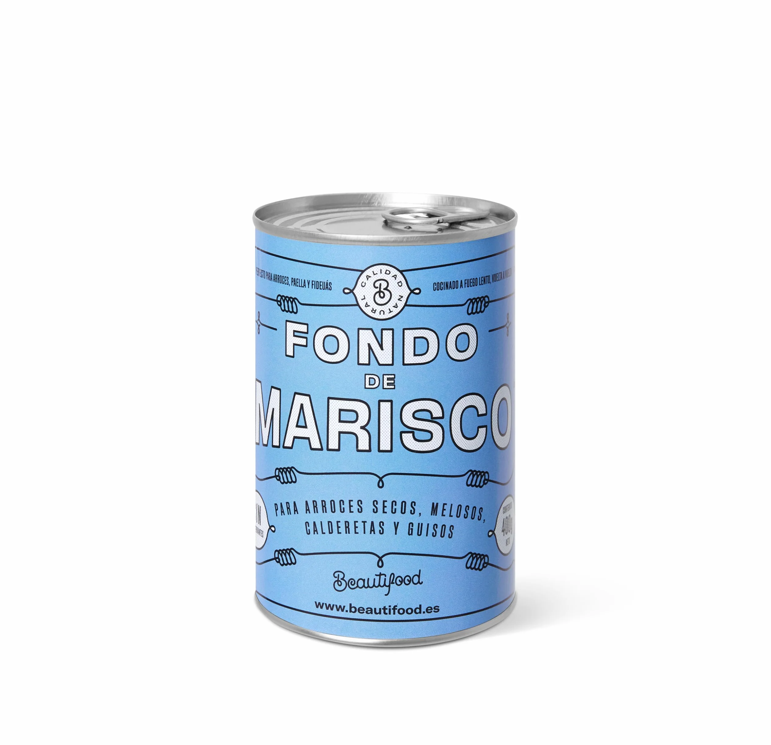Beautifood Caldo de Marisco Fumet Fondo concentrado para arroces y guisos 100% Natural 3 unidades 400gr