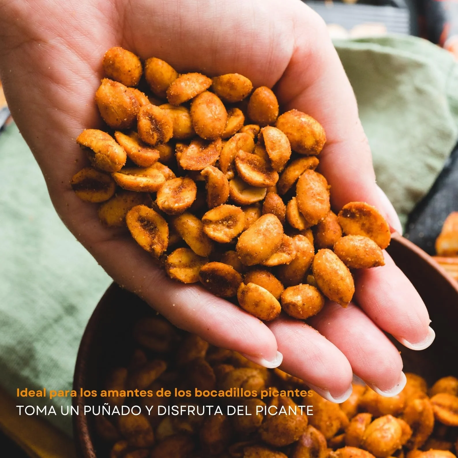 Poppamies Cacahuates Picantes con Habanero 150g - Sin Gluten, Veganos, Picante Alto