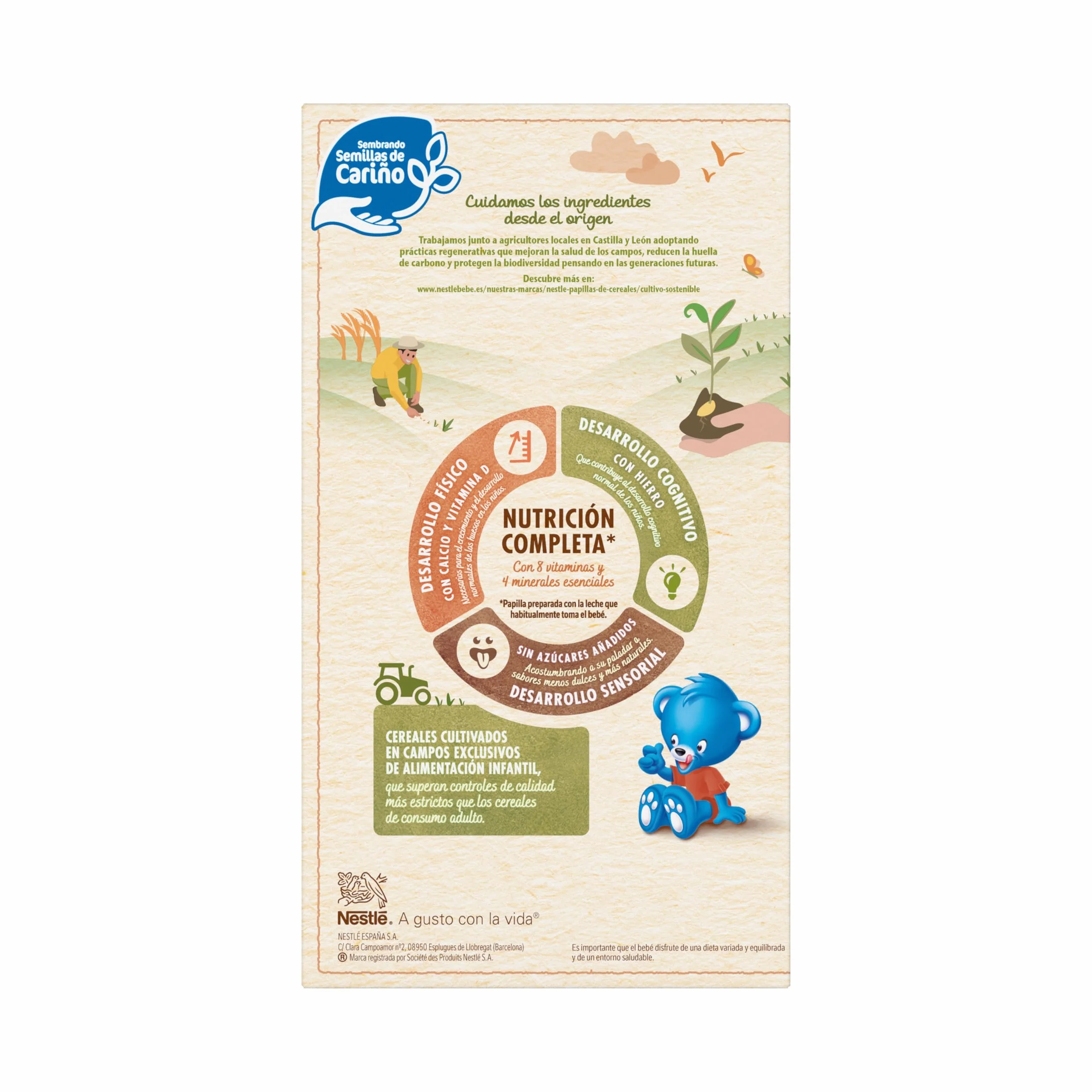 Nestle Papilla 8 Cereales con Galleta, 725 g