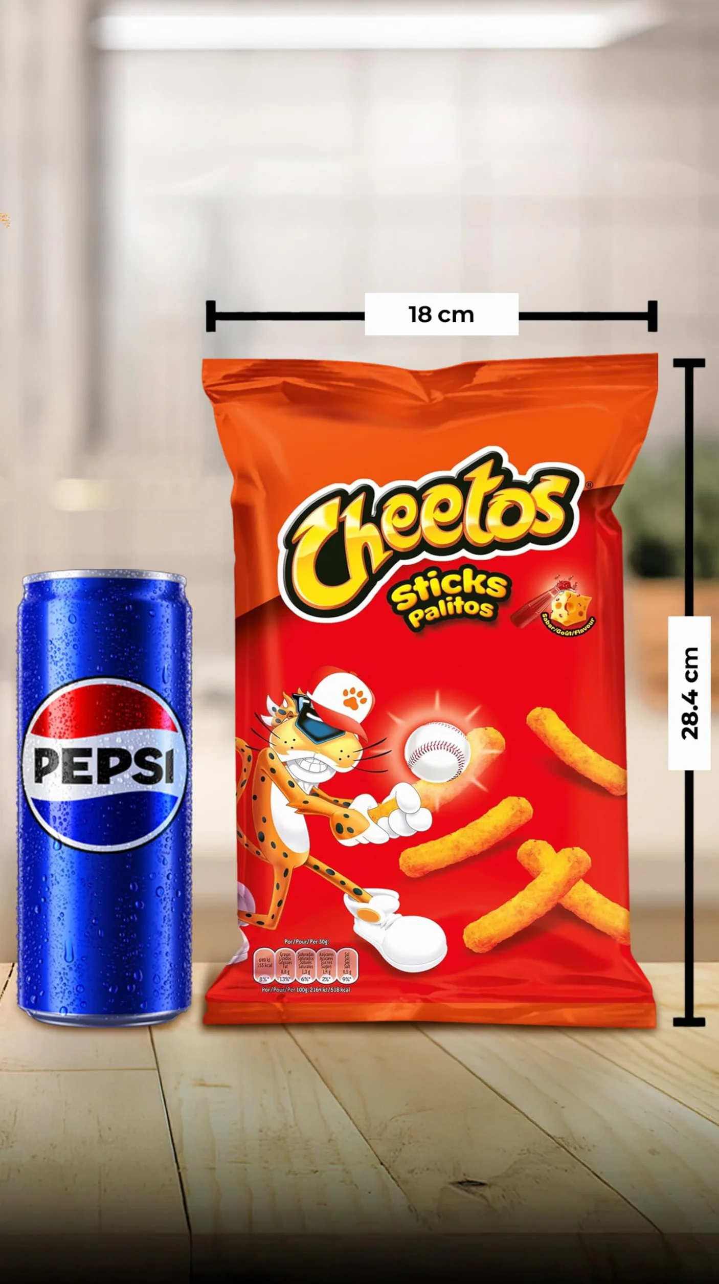 Cheetos Rizos Snack sabor Queso y Ketchup 96gr