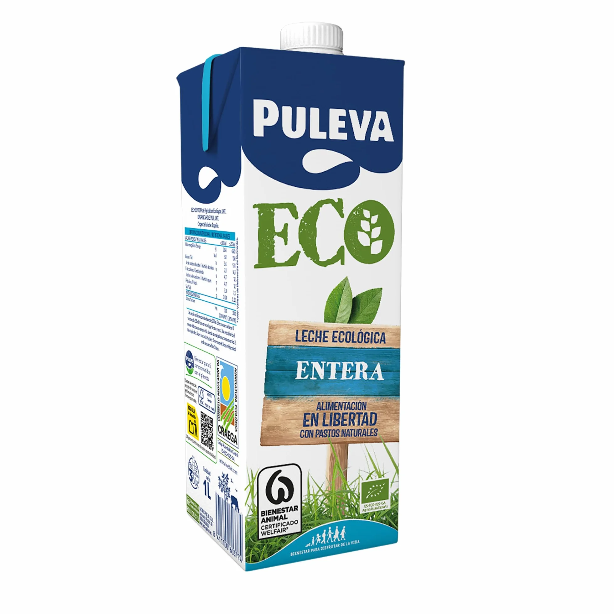 Puleva ECO Leche Ecológica Entera BIO Pack 6 x 1L