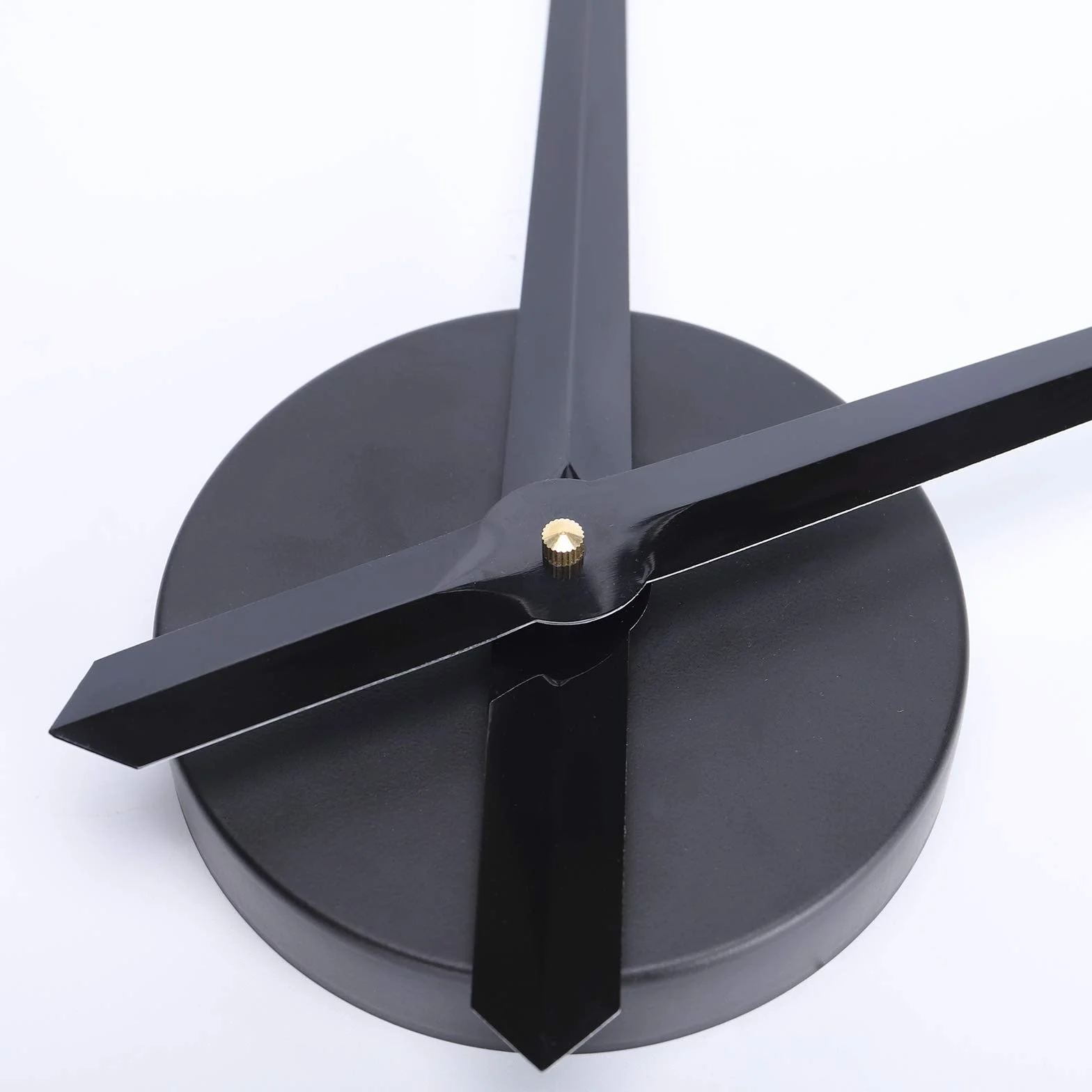 Lafocuse Agujas 3D Reloj de Pared Grande 60cm, DIY Silencioso Mecanico, Metal Negro Moderno