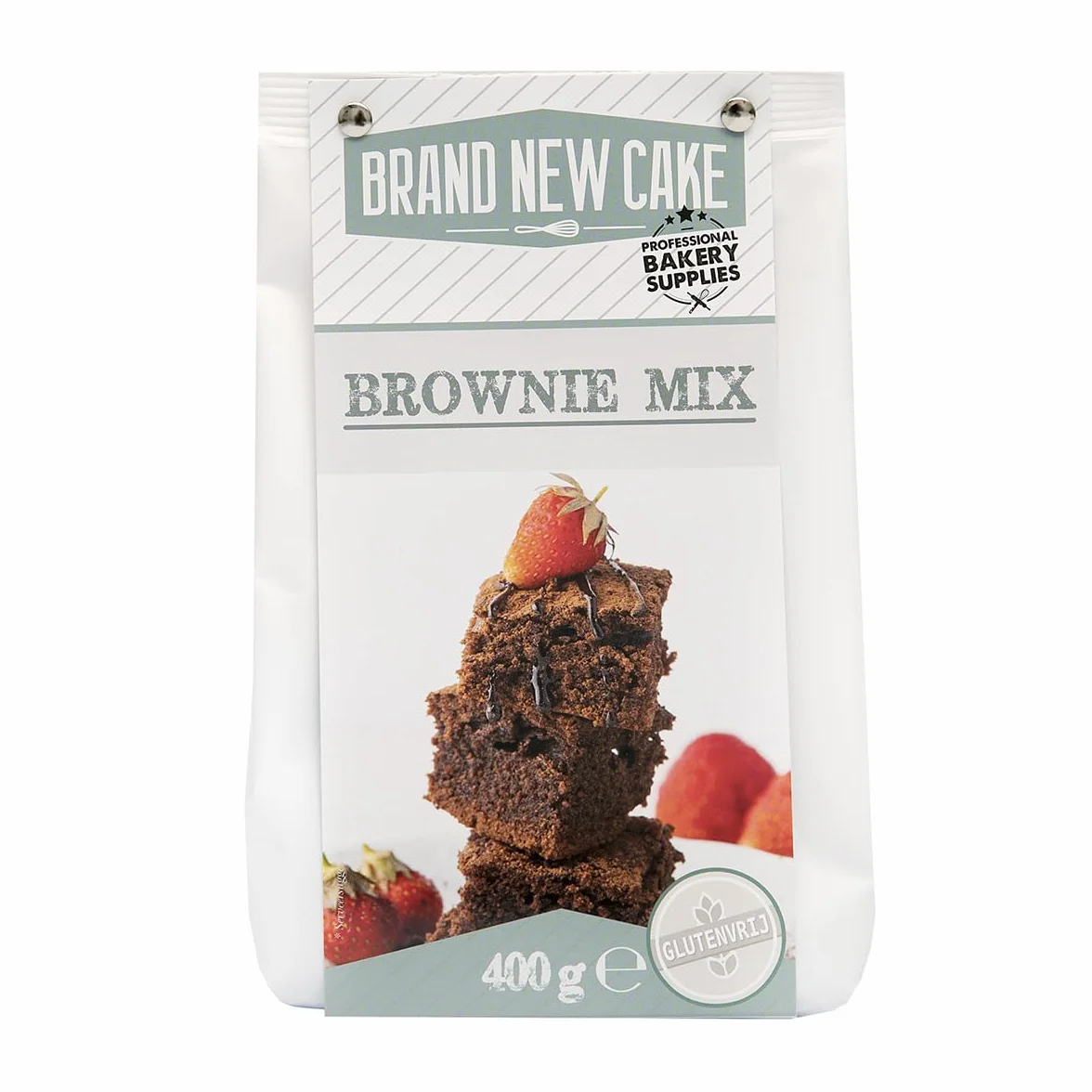 BrandNewCake® Brownie Mix Sin Gluten 400g Mezcla para Hornear