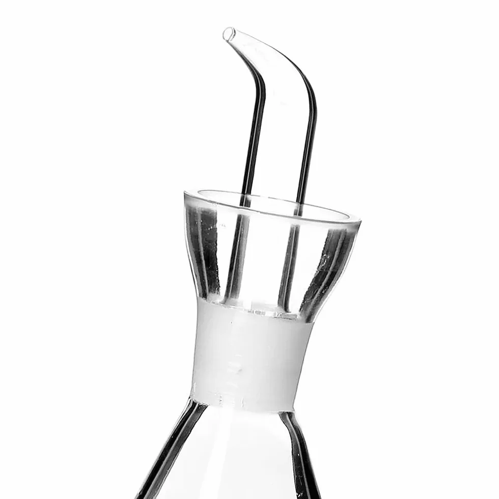 Aceitera Antigoteo de Cristal para Mesa Cocina con Servicio de 125 CC, 250 CC, 500 CC, 750 CC, 1000 CC a Escoger (250 ml)