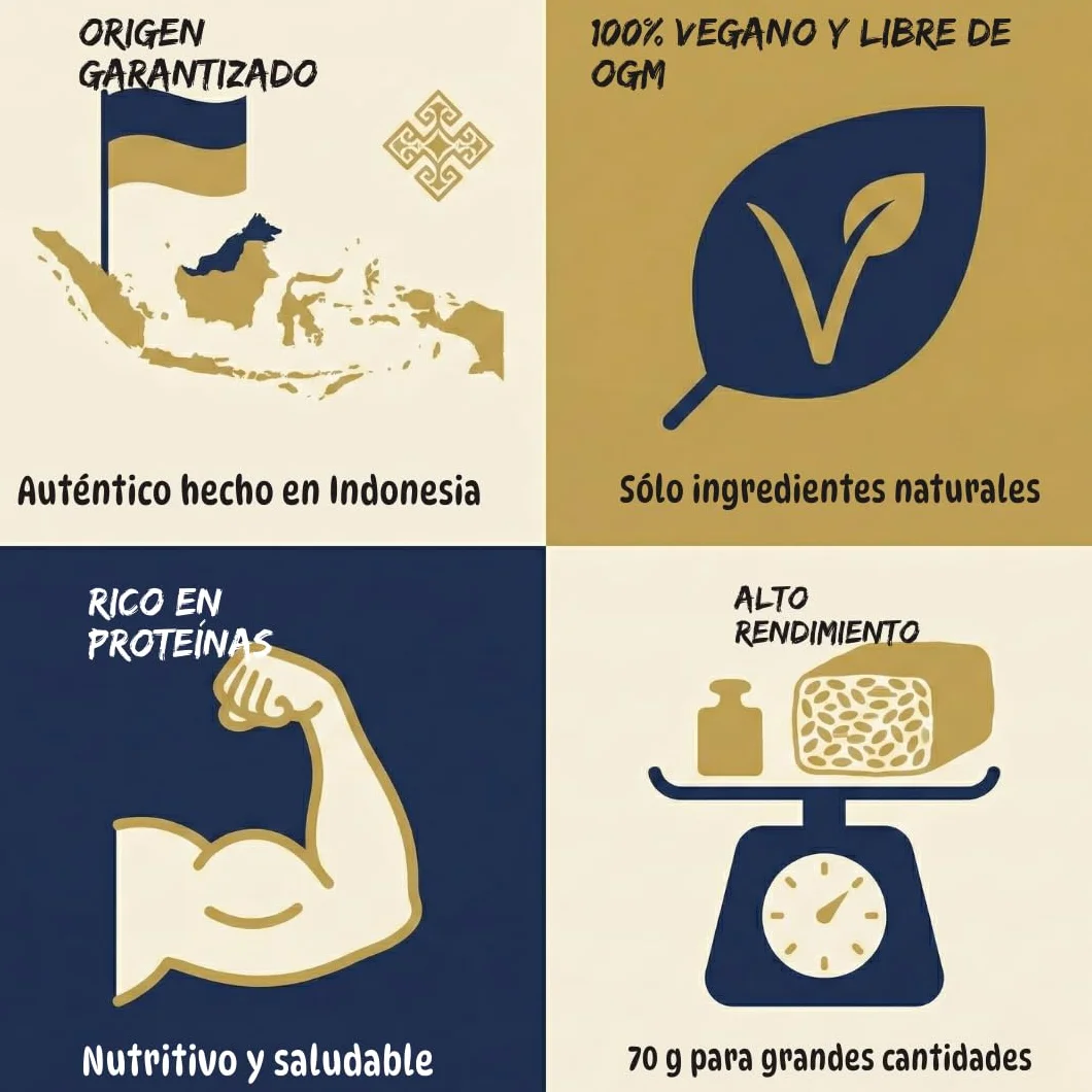 Inóculo para Tempeh Healthy Mom 70g Cultura Iniciadora Importado de Indonesia