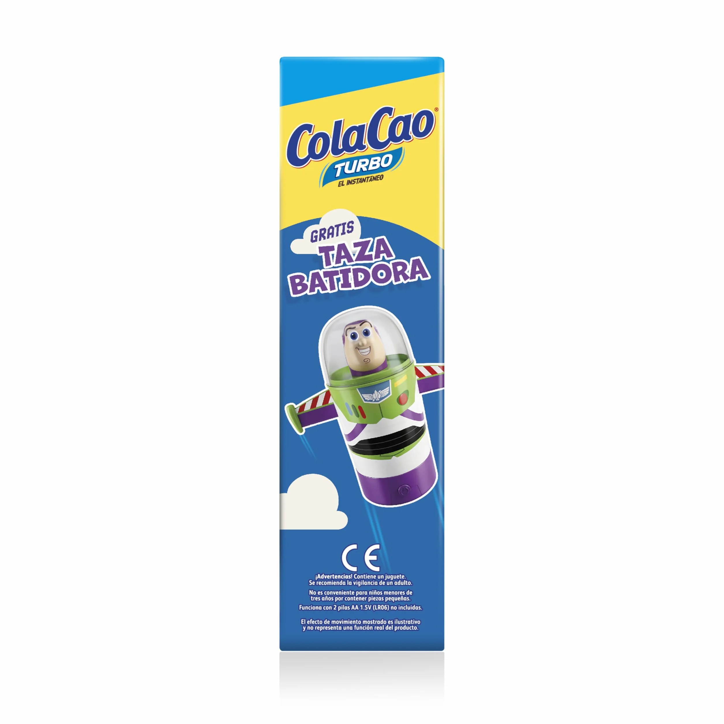 ColaCao Turbo Cacao Soluble Instantáneo Natural Pack Ahorro 2,2kg Taza Batidora Buzz Lightyear Toy Story