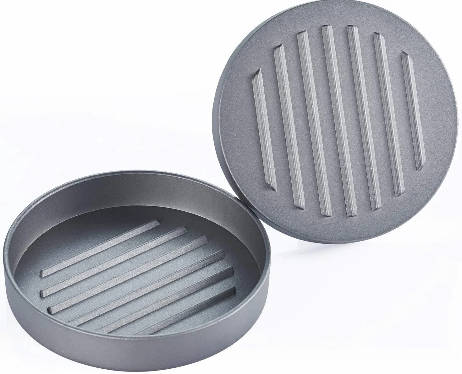 GWHOLE Prensa de Hamburguesa Antiadherente 11,5 cm con 100 Papeles