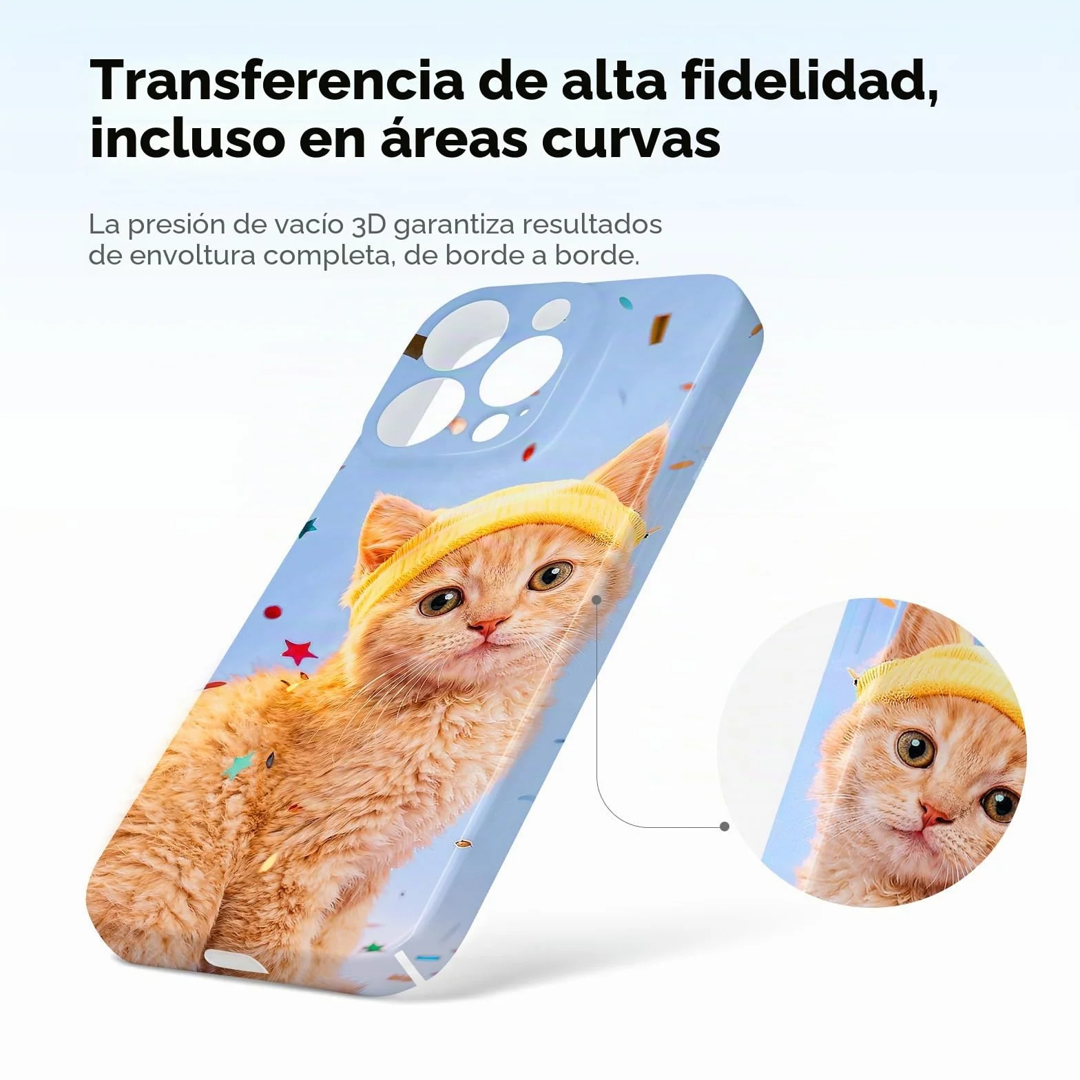 HTVRONT Máquina de sublimación de funda de teléfono azul PG
