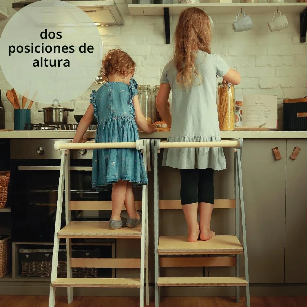 Torre Montessori de Aprendizaje con Rieles de Seguridad para Niños 3-6 Años