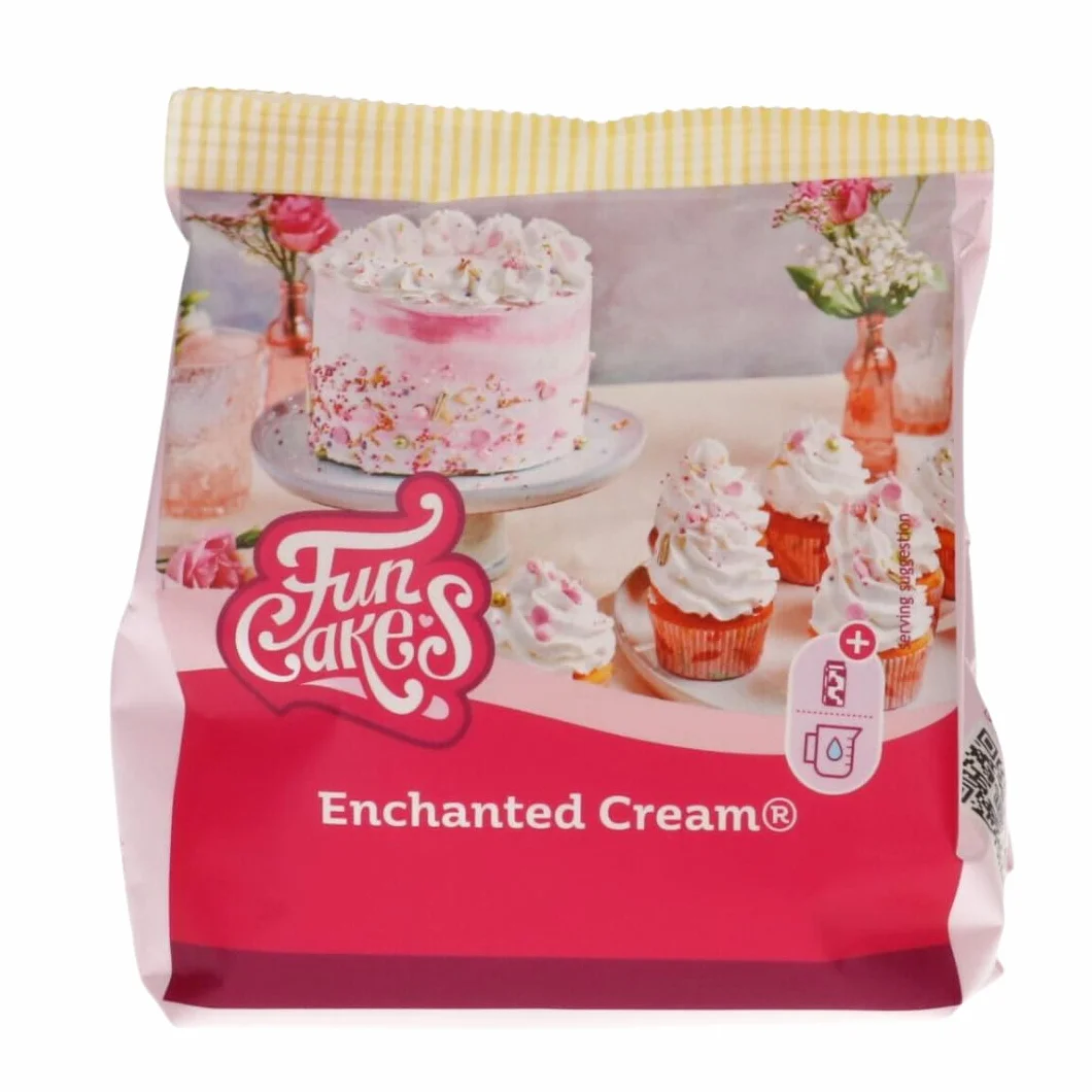 FunCakes Preparado Crema Blanca Encantada 200 g para Rellenar y Cubrir Pasteles