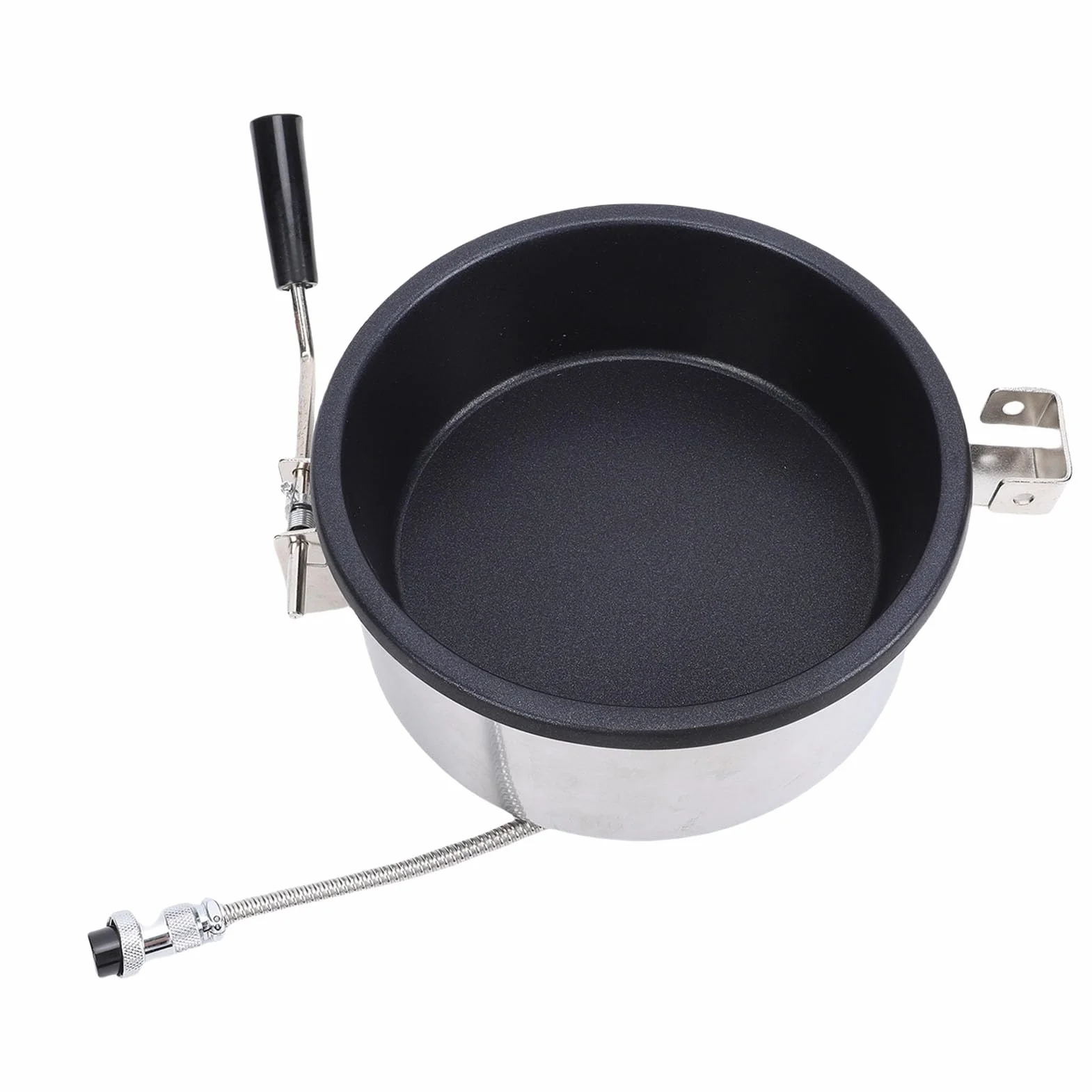 Walfront Máquina para Hacer Palomitas de Maíz, Olla de Acero Inoxidable para Palomitas de Maíz con Gran Capacidad para Noches de Cine y Fiestas Familiares