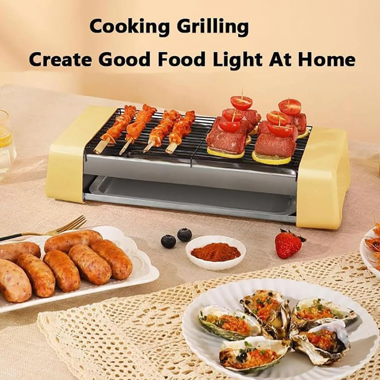 Hot Dog Machine - Parrilla para salchichas, rodillo de encimera con control de temperatura, capacidad de 5 rodillos para uso doméstico