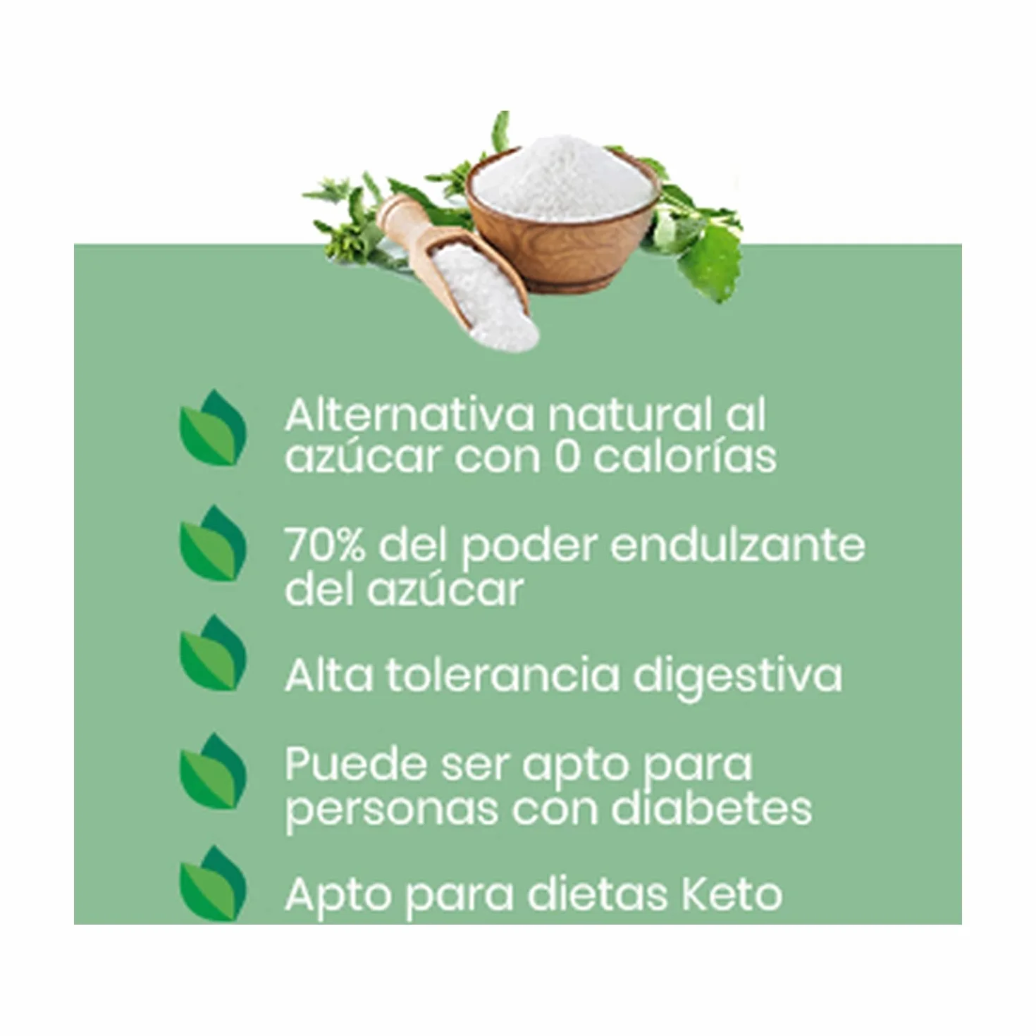 Naturitas Essentials Eritritol 1 kg Endulzante Natural Cero Calorías Apto Keto