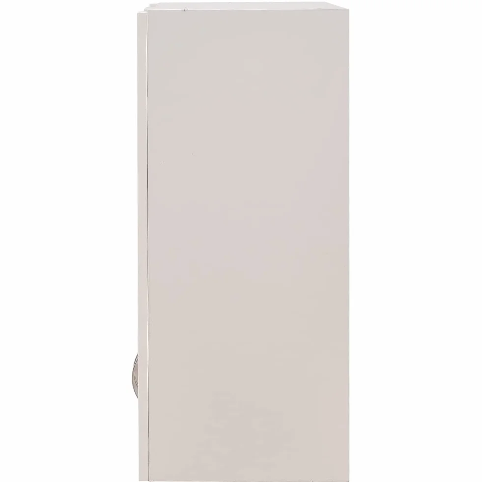 Shally Dogan Armario colgante de cocina con cristal, armario suspendido de pared acristalada de madera, dos puertas, 1 estante y 2 compartimentos, armario espacioso resistente,blanco, 80 x 32 x 72cm