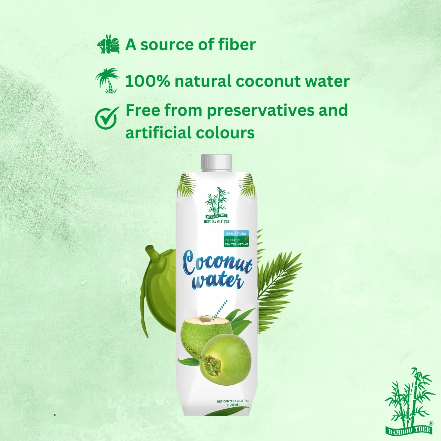 BAMBOO TREE Agua de Coco 500 ML