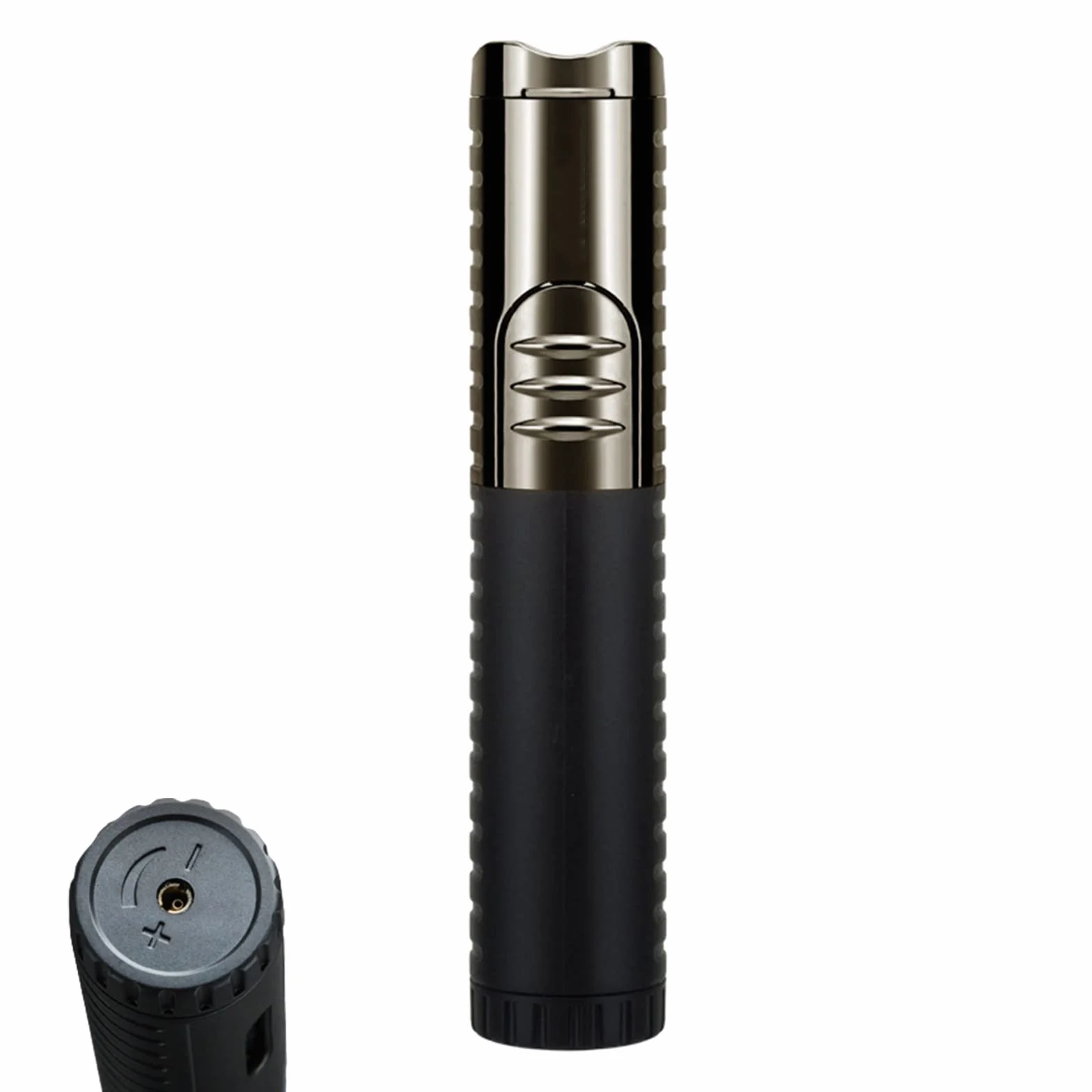 Encendedor de Gas 1 Jet Butano Antorcha Encendedor Power Flame Pen Encendedores Recargables Ajustables Accesorios para Fumar Portátiles Gadgets para Hombres