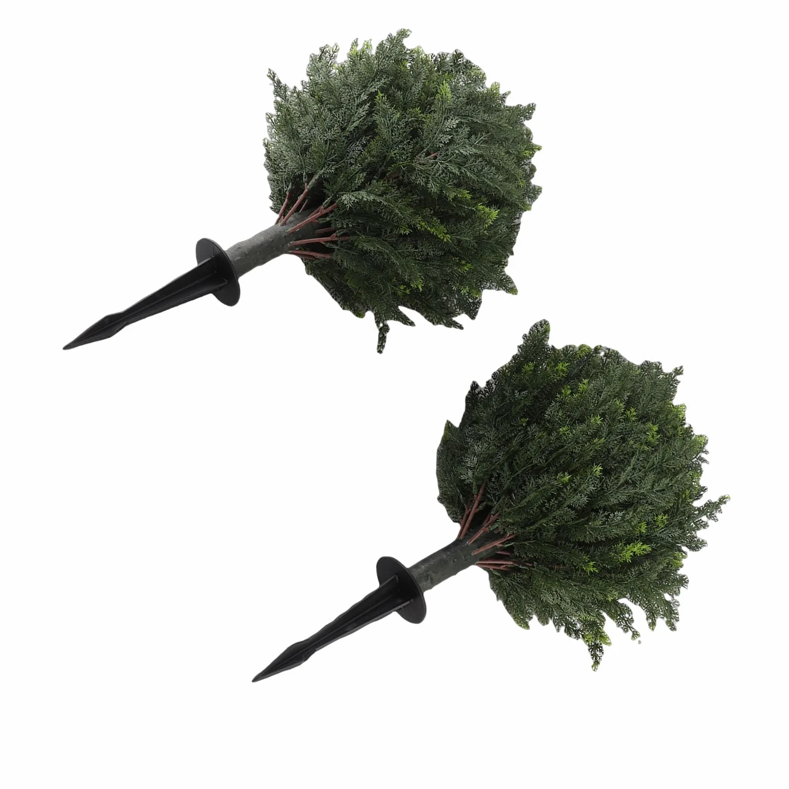 Acouto Árbol Topiario de Ciprés Artificial, Material de PE Duradero, Vegetación Exuberante, Fácil Instalación, Mantenimiento Cero para Jardines y Patios