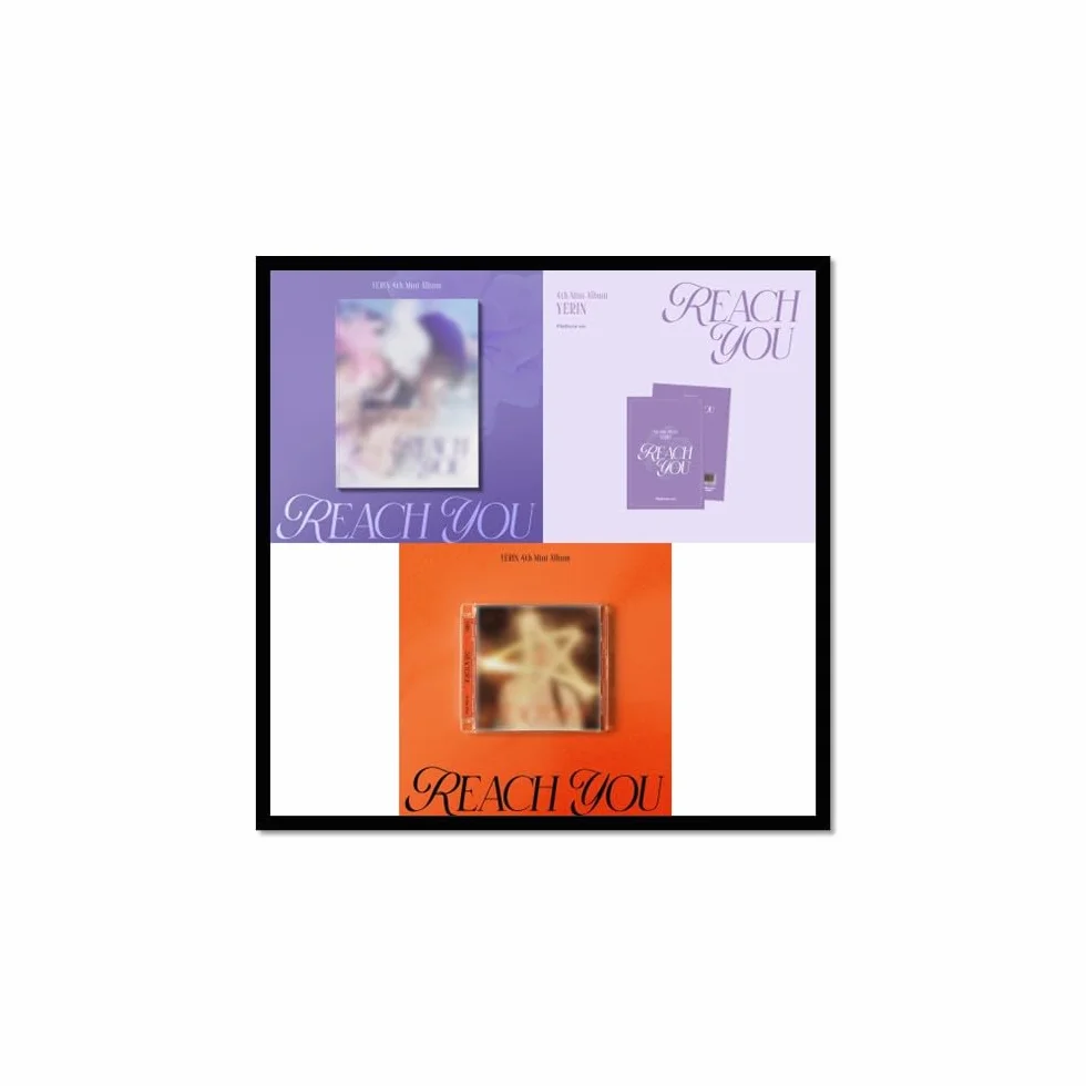 YERIN REACH YOU - Juego de 3 (Digipak + estuche de joyería + versión de plataforma)] 4º mini álbum