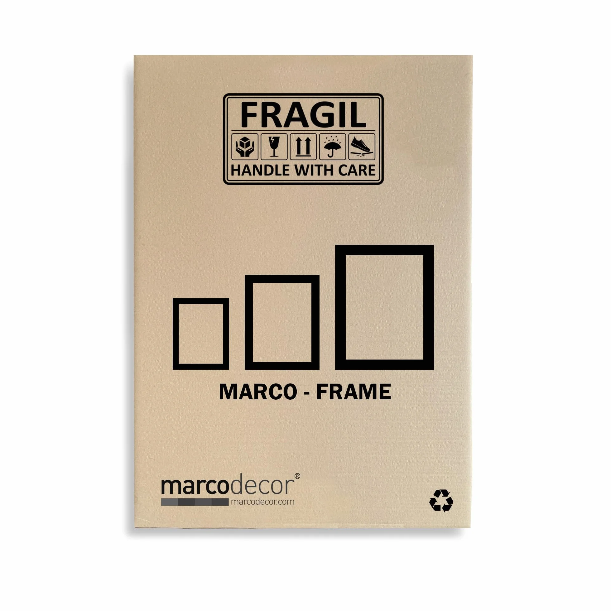 Marcodecor Marco Negro para Foto y Poster, 61 x 91.5 cm, Marco de Pared