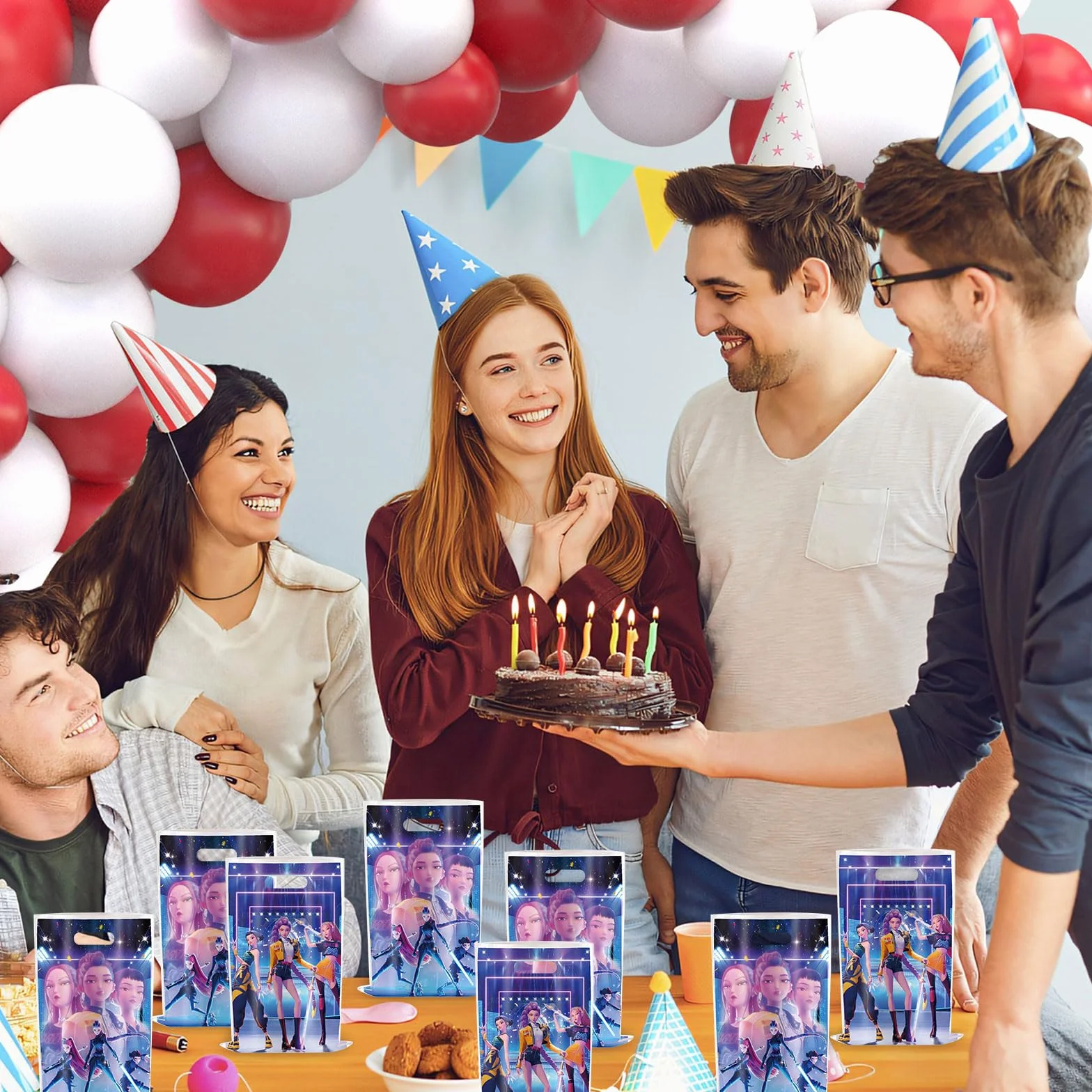30 bolsas de regalo, bolsas para fiestas de cumpleaños infantiles, suministros para fiestas de cumpleaños, obsequios ideales y pequeñas bolsas para envolver regalos