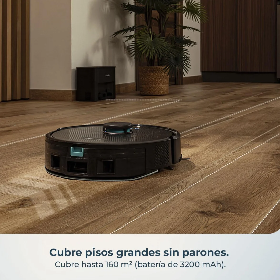 Cecotec Robot Aspirador y Friegasuelos Conga Y50 X-Treme 5000Pa Base Autovaciado 3L Navegación Láser