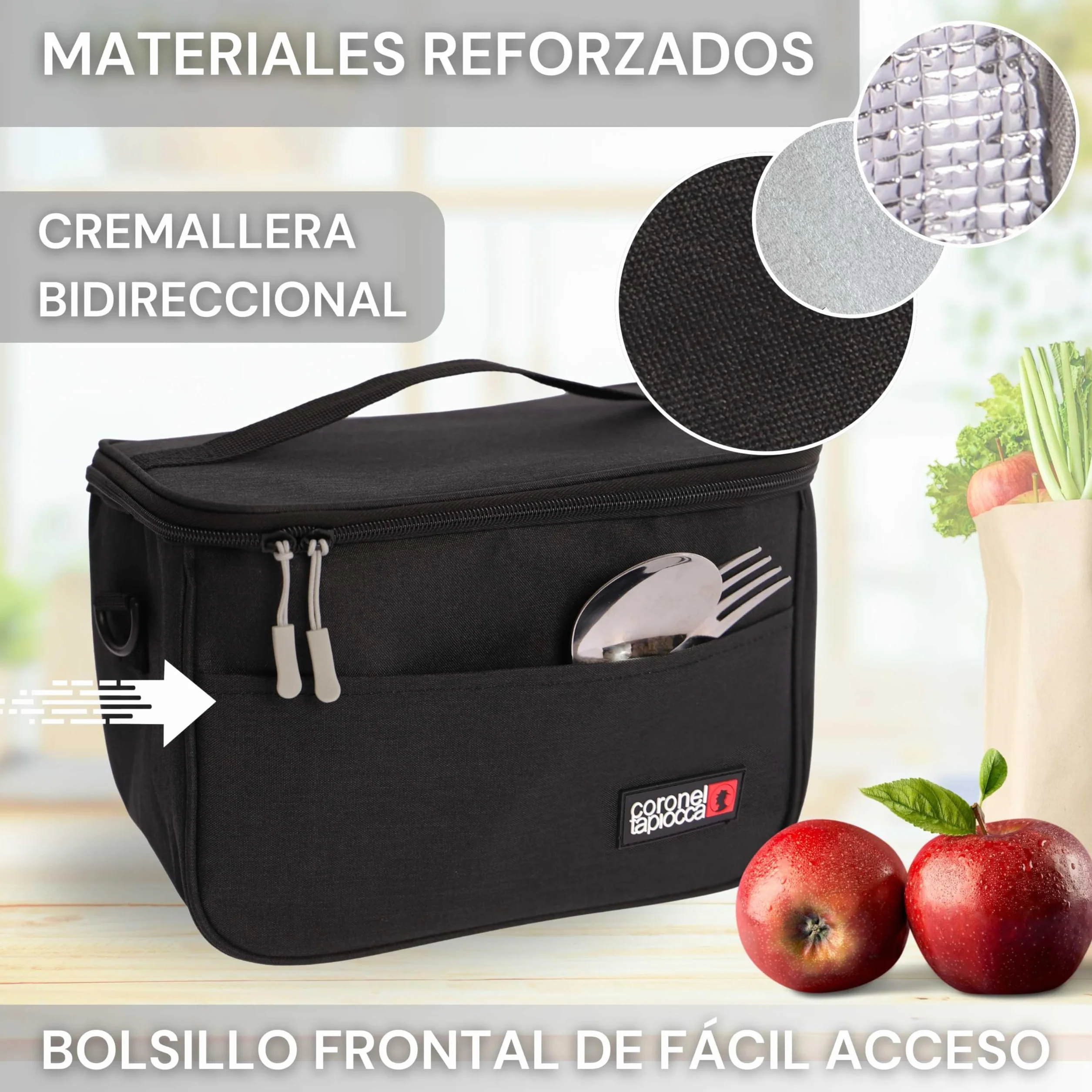 Coronel Tapioca Bolsa Térmica Porta Alimentos Nevera Portátil Pequeña Lunch Box