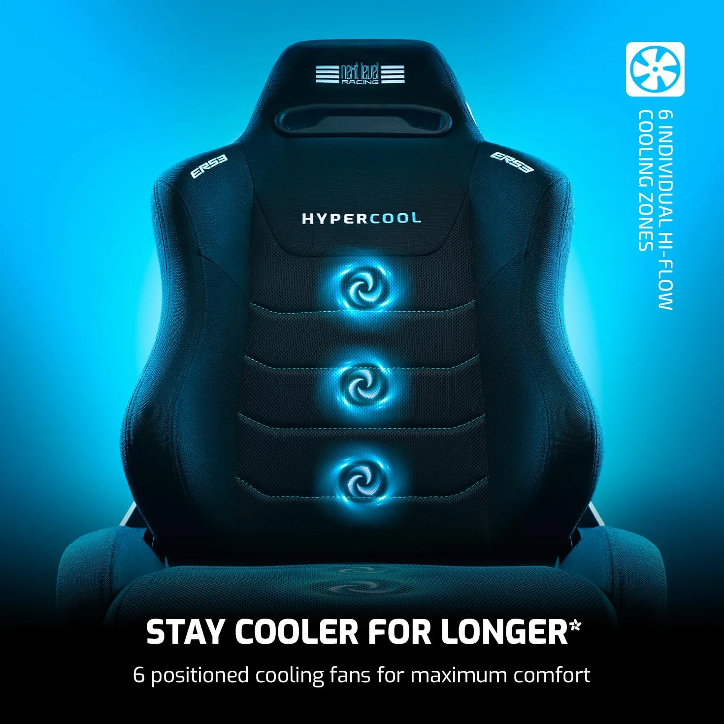 Next Level Racing ERS3 HYPERCOOL Ventilated Sim Racing Seat (NLR- E063)