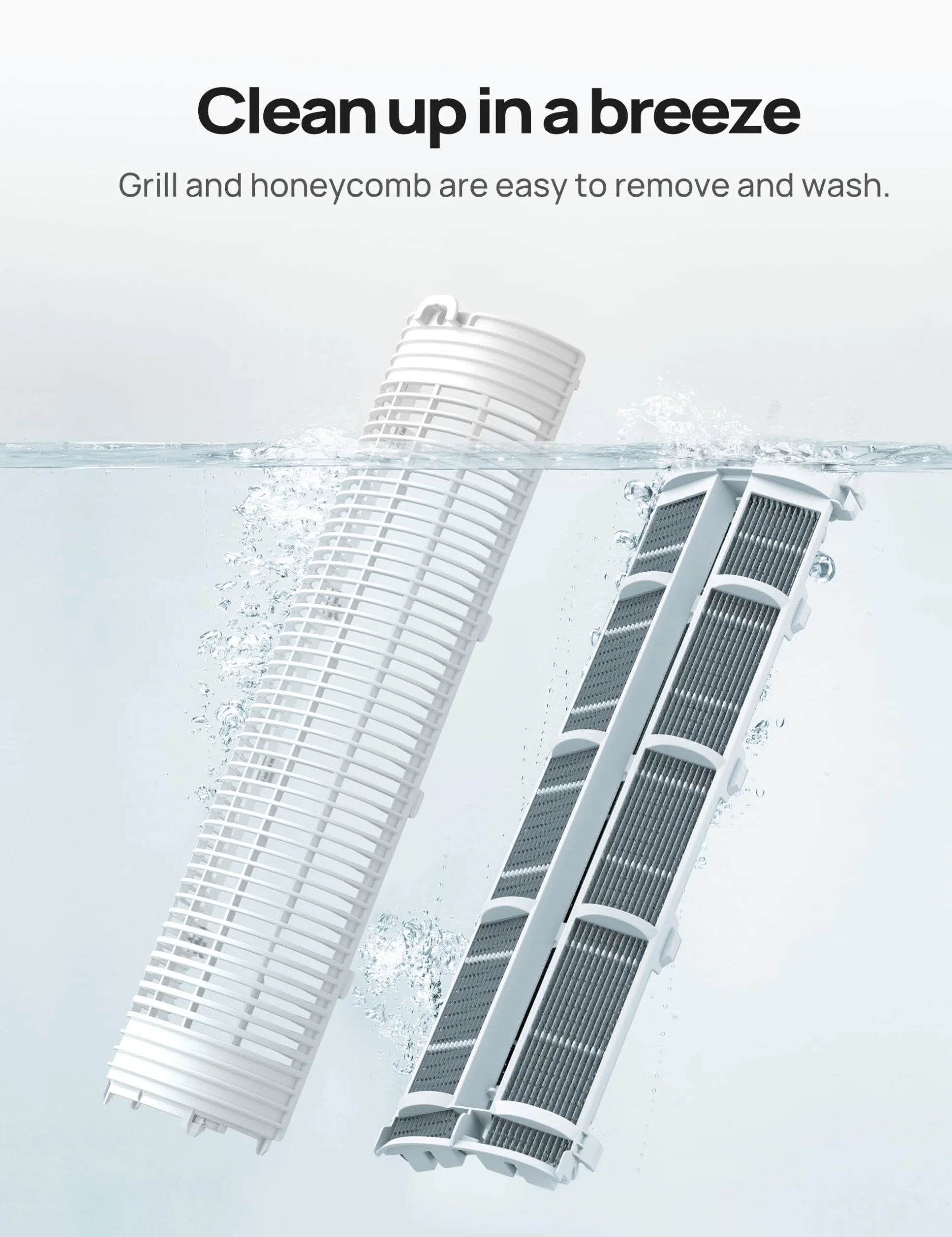 DREO Ventilador de Torre con Refrigeración, ventilador silencioso con enfriamiento por agua, enfriador evaporativo de 40 pulgadas, oscilación 80°, 3 modos, 4 velocidades, mando a distancia