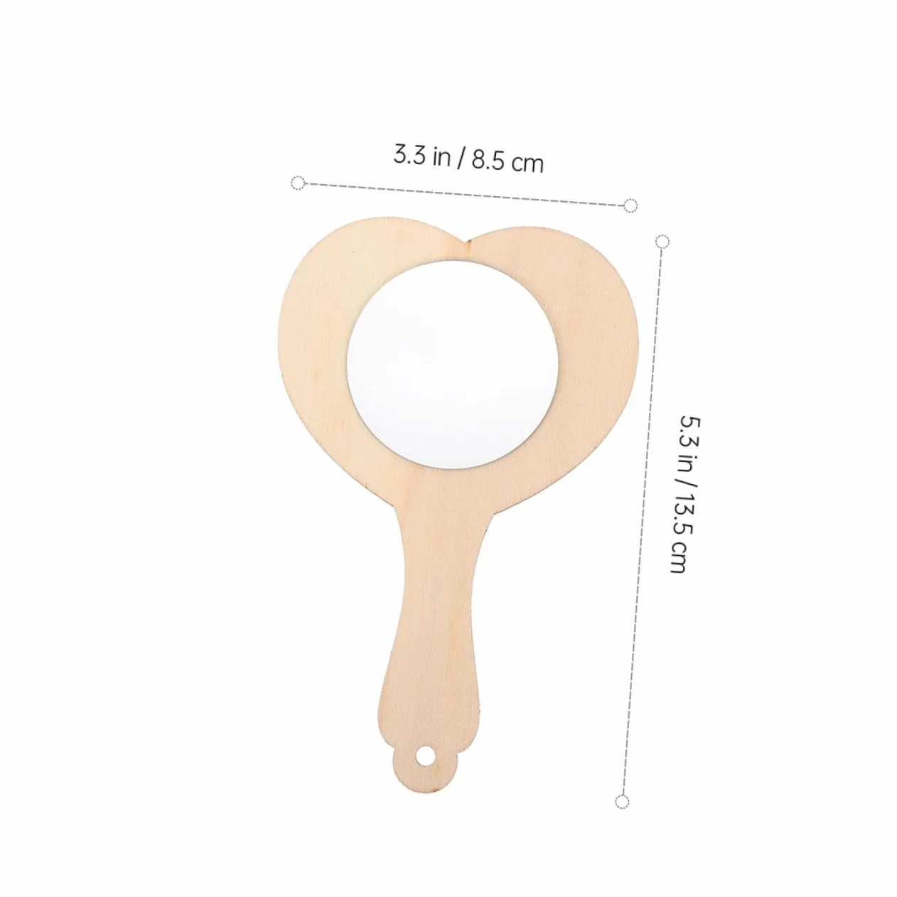 BESTonZON 8 Espejos de Madera en Forma de Niños, Mini Espejo sin Terminar para DIY, Material Madera y Vidrio, Adecuado para Mesa de Tocador y Manualidades