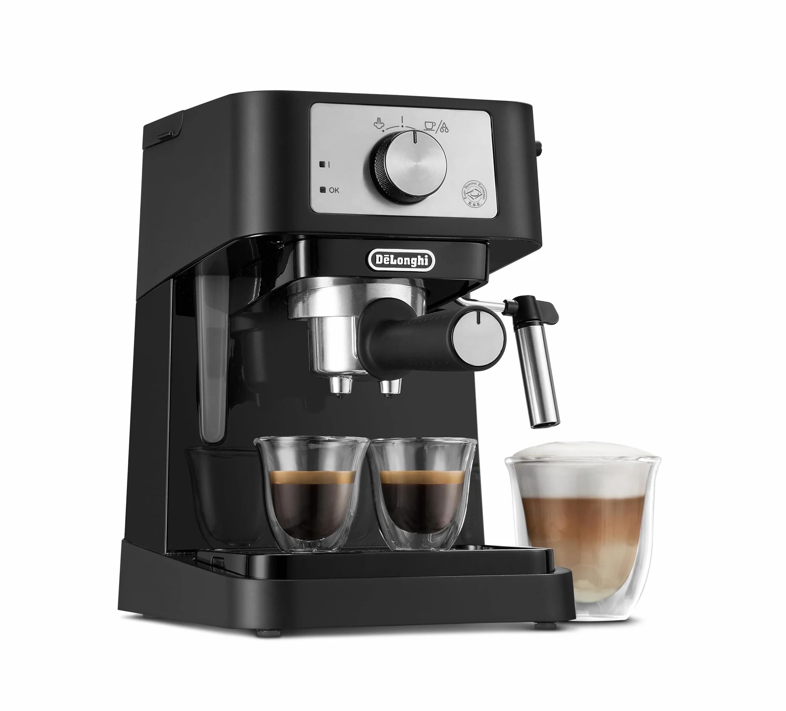De'Longhi Stilosa Premium EC260.BK Cafetera de bomba 15 bares 1100 W 1L Negro Plata