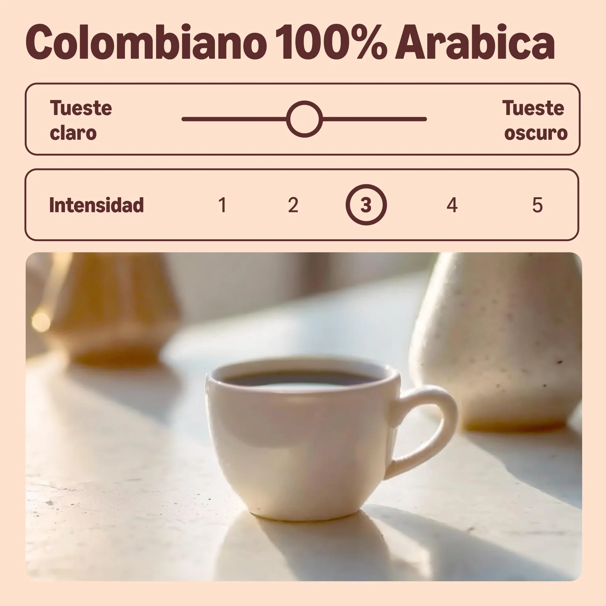 By Amazon Café Colombiano en Grano 100% Arábica Tueste Medio 1Kg Certificado Rainforest Alliance