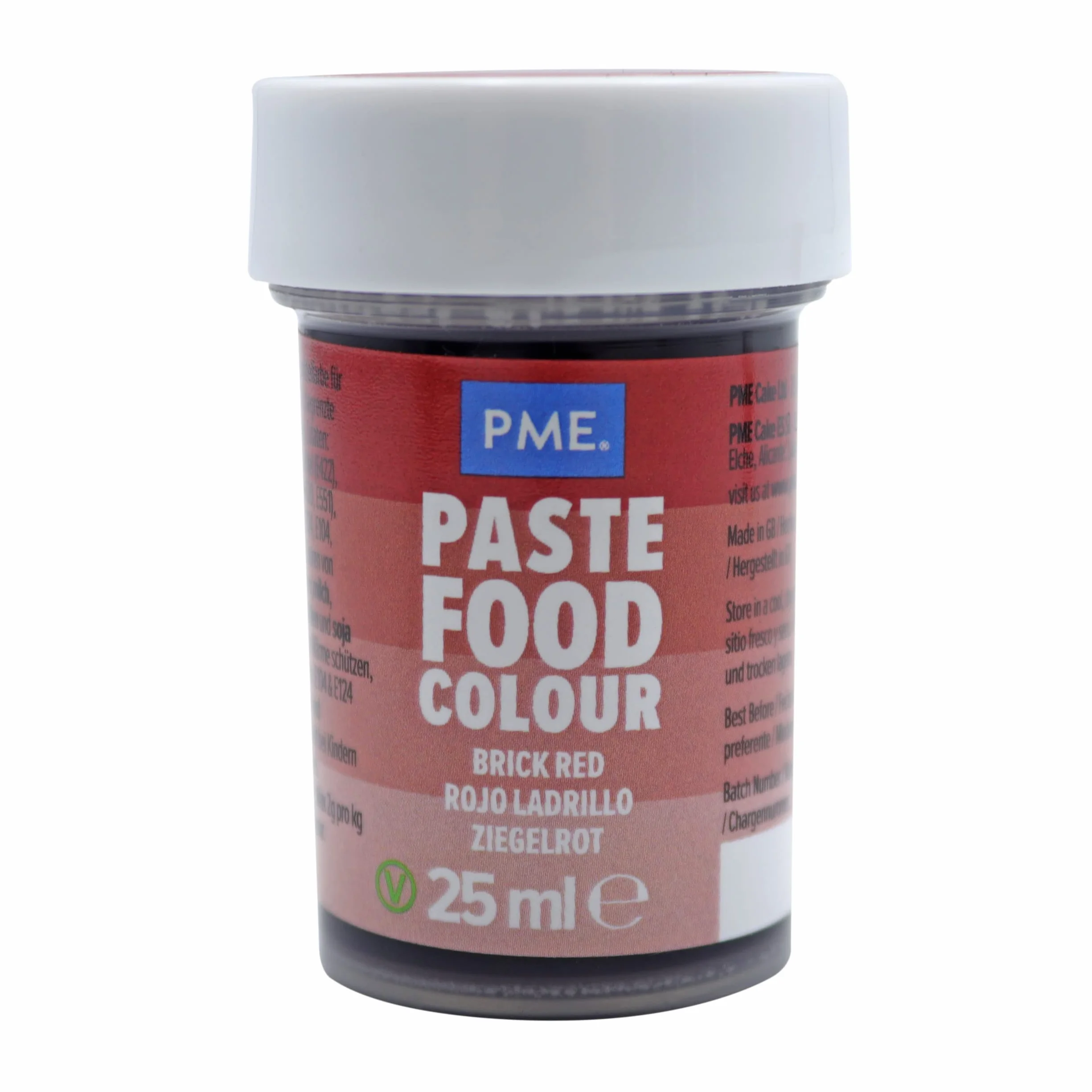 PME Colorante Alimentario en Pasta Rojo Ladrillo 25g