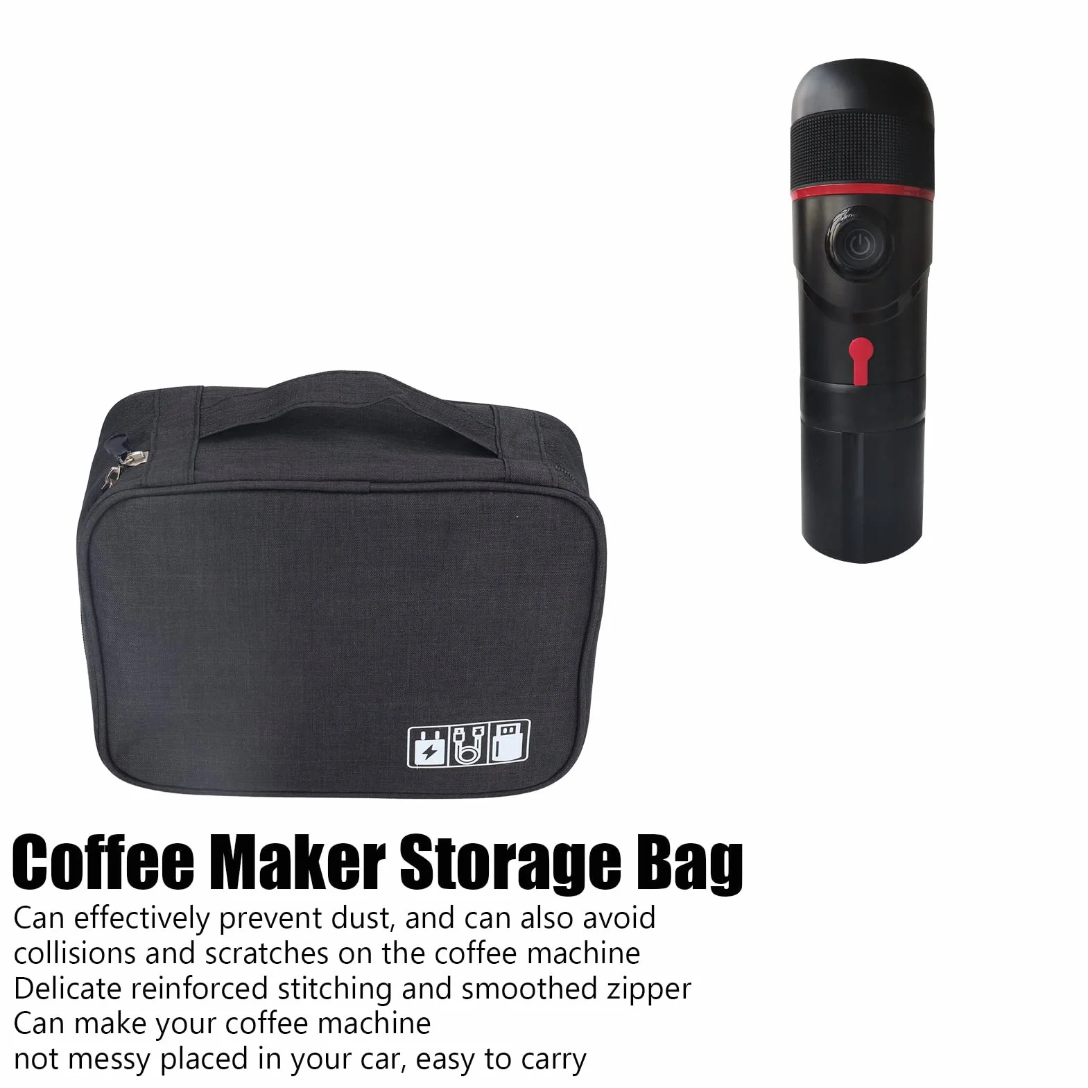 Bolsa de Almacenamiento para Cafetera, Estuche de Viaje Portátil