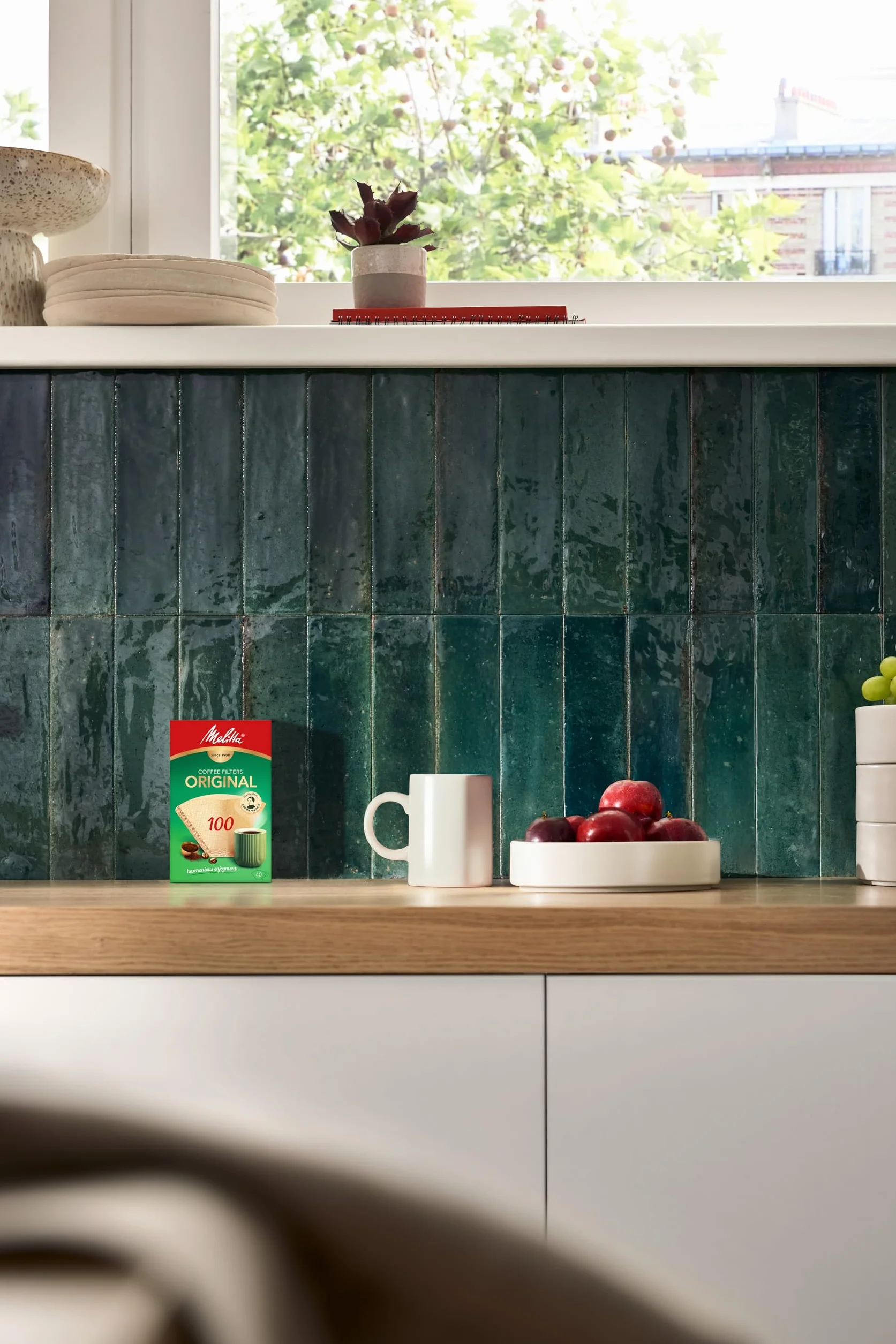 Melitta Filtros de Papel Tamaño 100, Marrón Natural, 40 Unidades