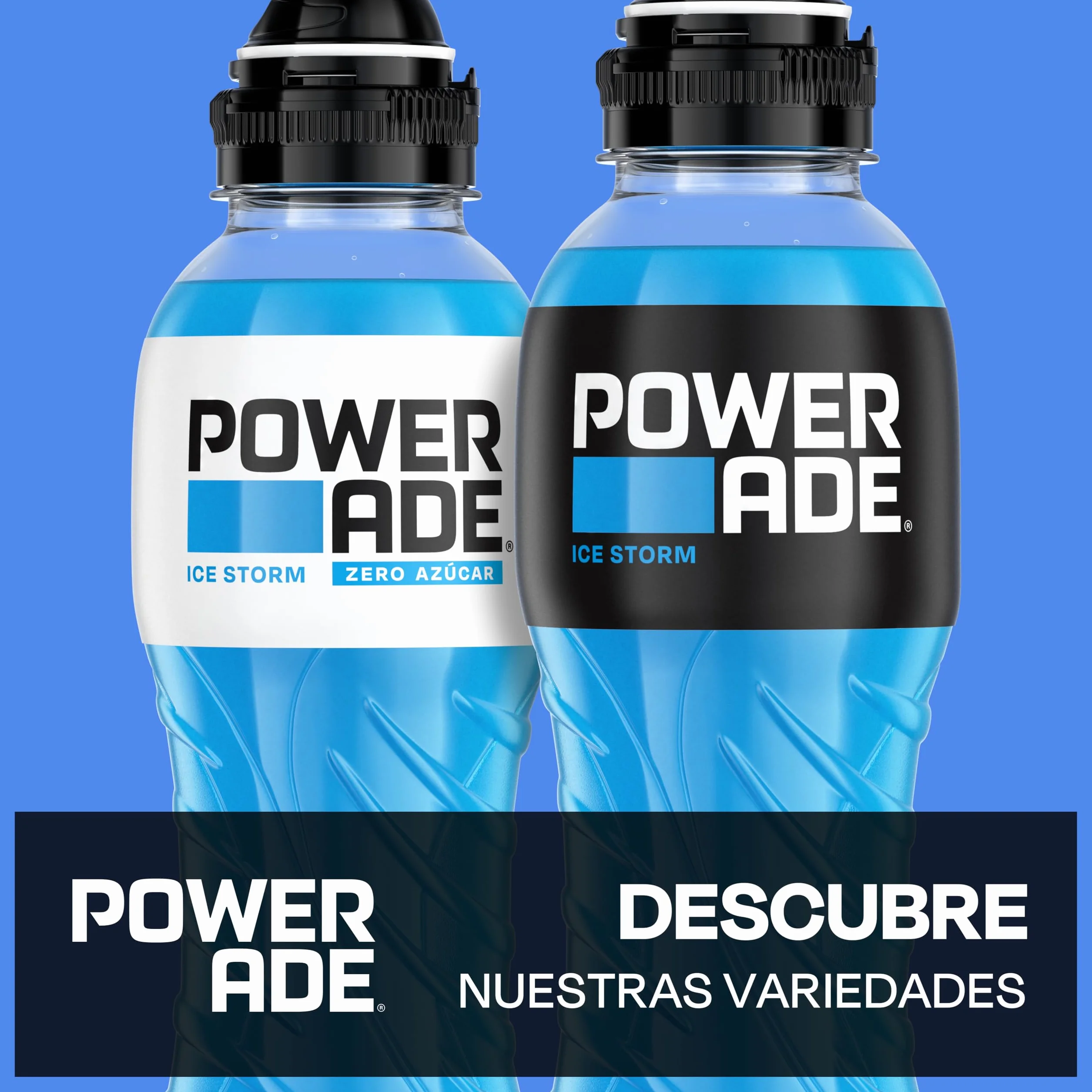 Powerade Ice Storm Zero Bebida Isotonica Sin Gluten Pack 12 x 500ml