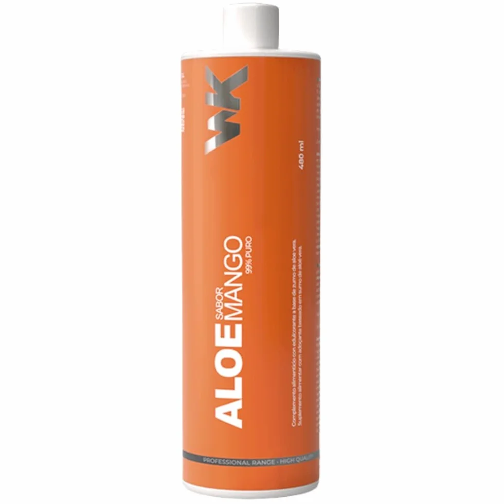 Weekontrol Aloe Vera Puro 99% Zumo sin Azúcares Añadidos Sabor Mango y Mandarina Bebida Digestiva e Hidratante 480ml