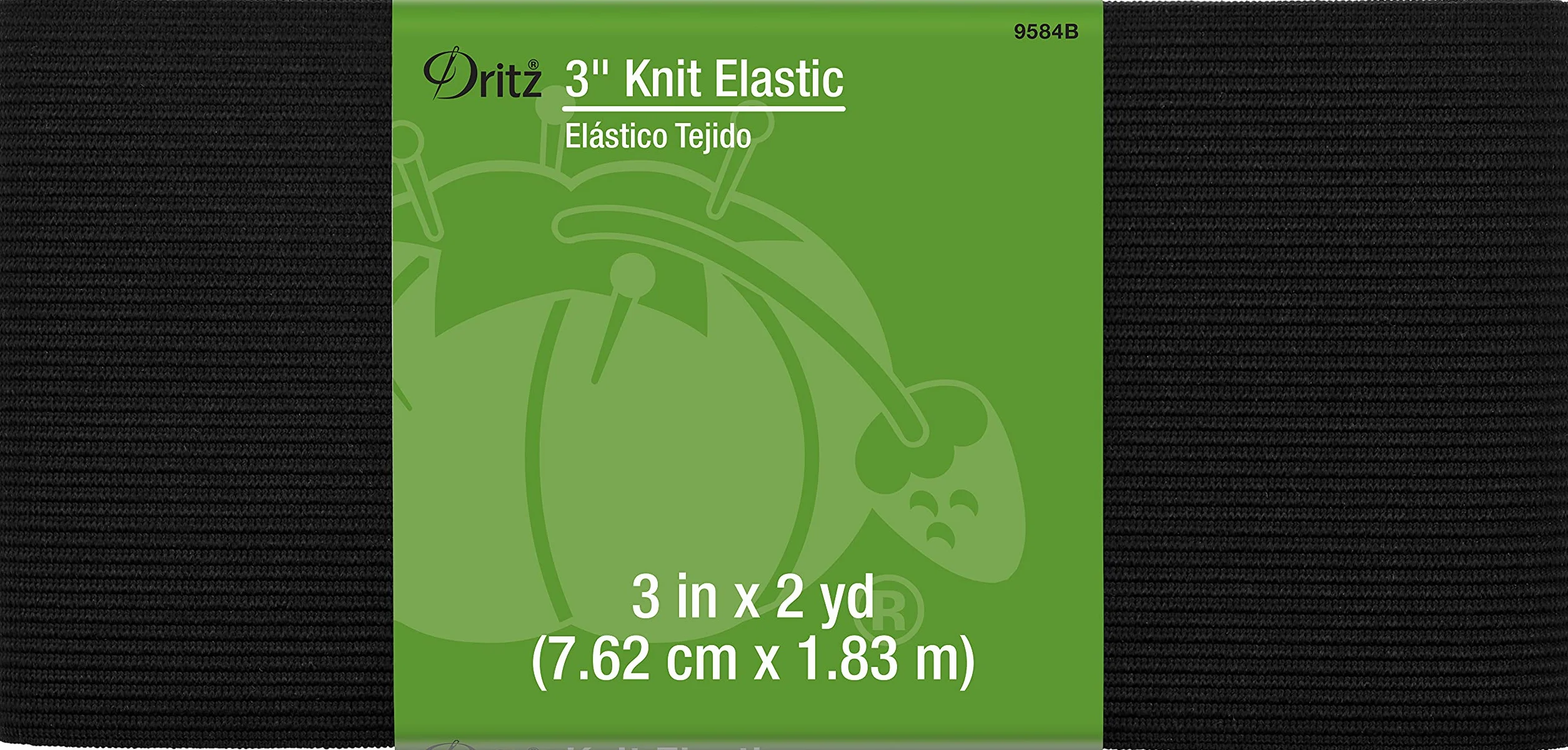Dritz Tejido elástico, negro