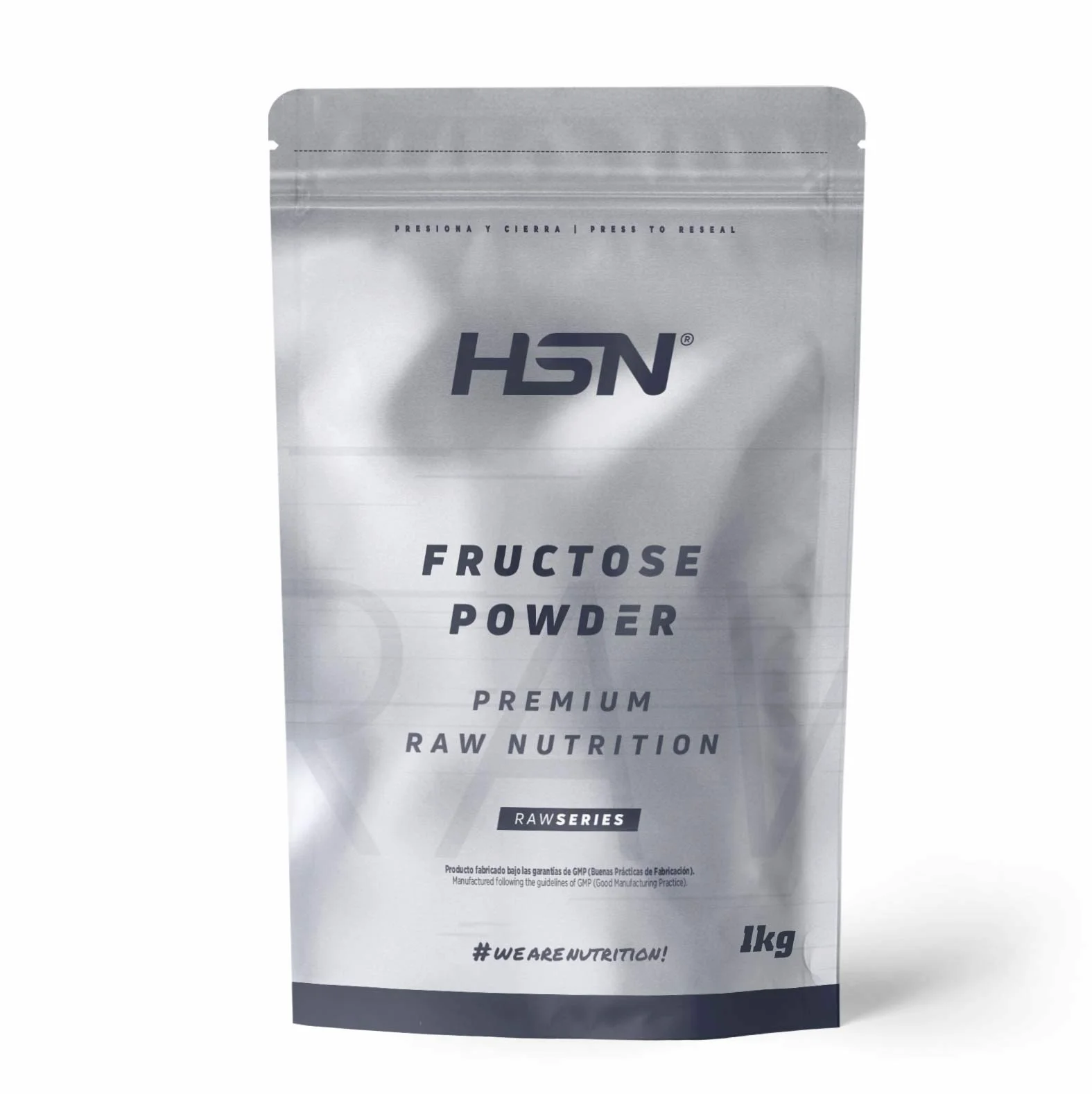 HSN Fructosa en Polvo 1 Kg 100% Cristalina Pura Carbohidrato para Bebidas Deportivas Vegano No GMO Sin Gluten