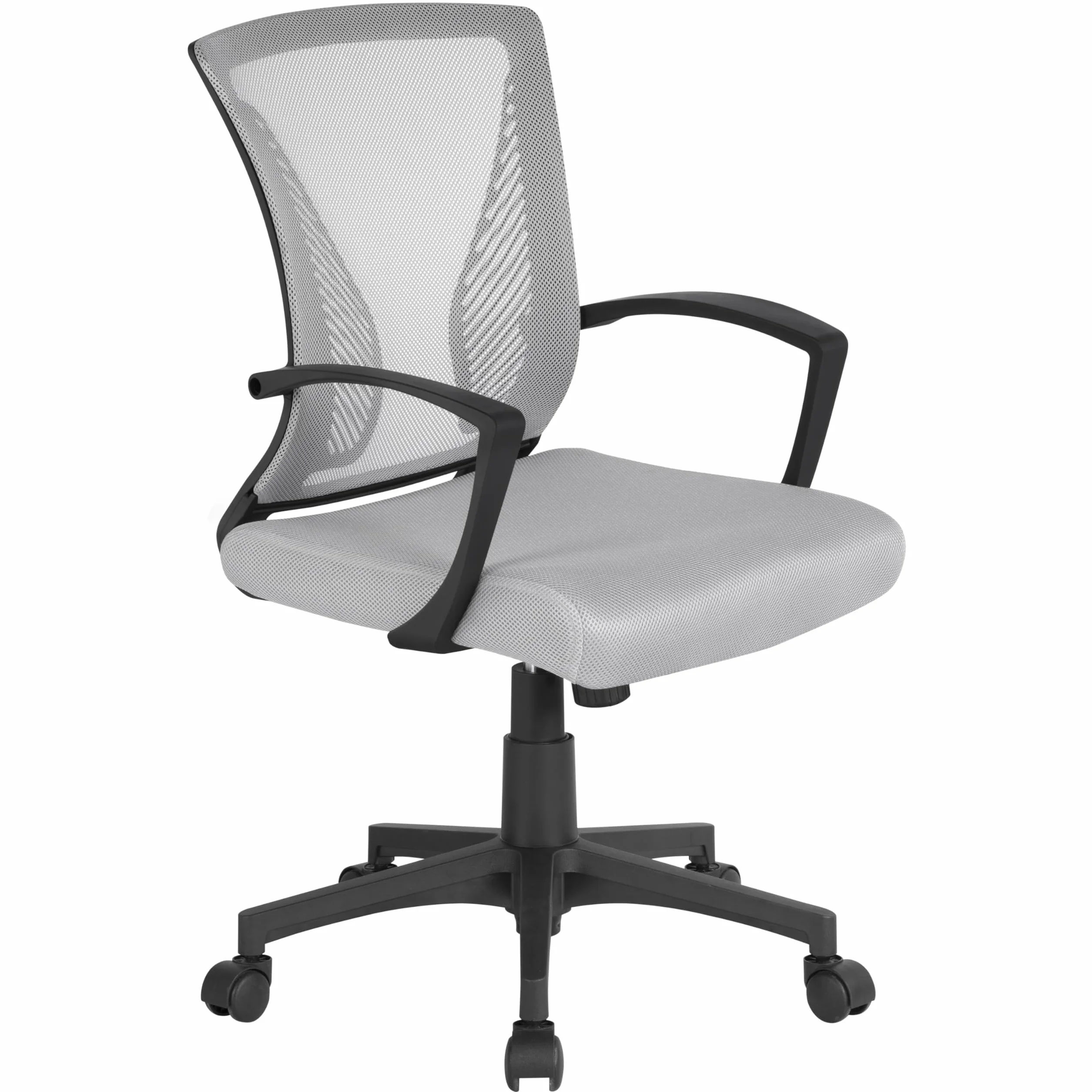 Yaheetech Silla de Oficina con Ruedas Regulable en Altura Malla Color Múltiple Mecedora