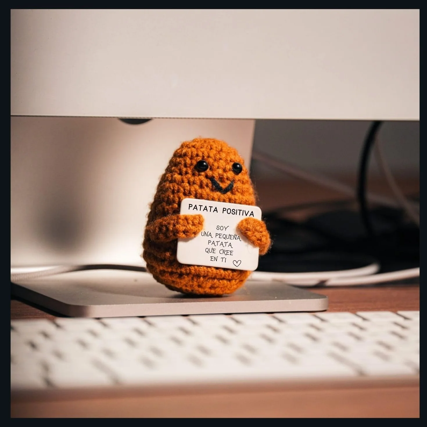 Patata Positiva© | Regalo Original y Divertido | Decoración Hogar | Idea Graciosa | Cumpleaños y Fiesta | Niña Niño Mujer Hombre Hermano Hermana Amigo | Sorpresa Oficina Compañero | Peluche Motivadora