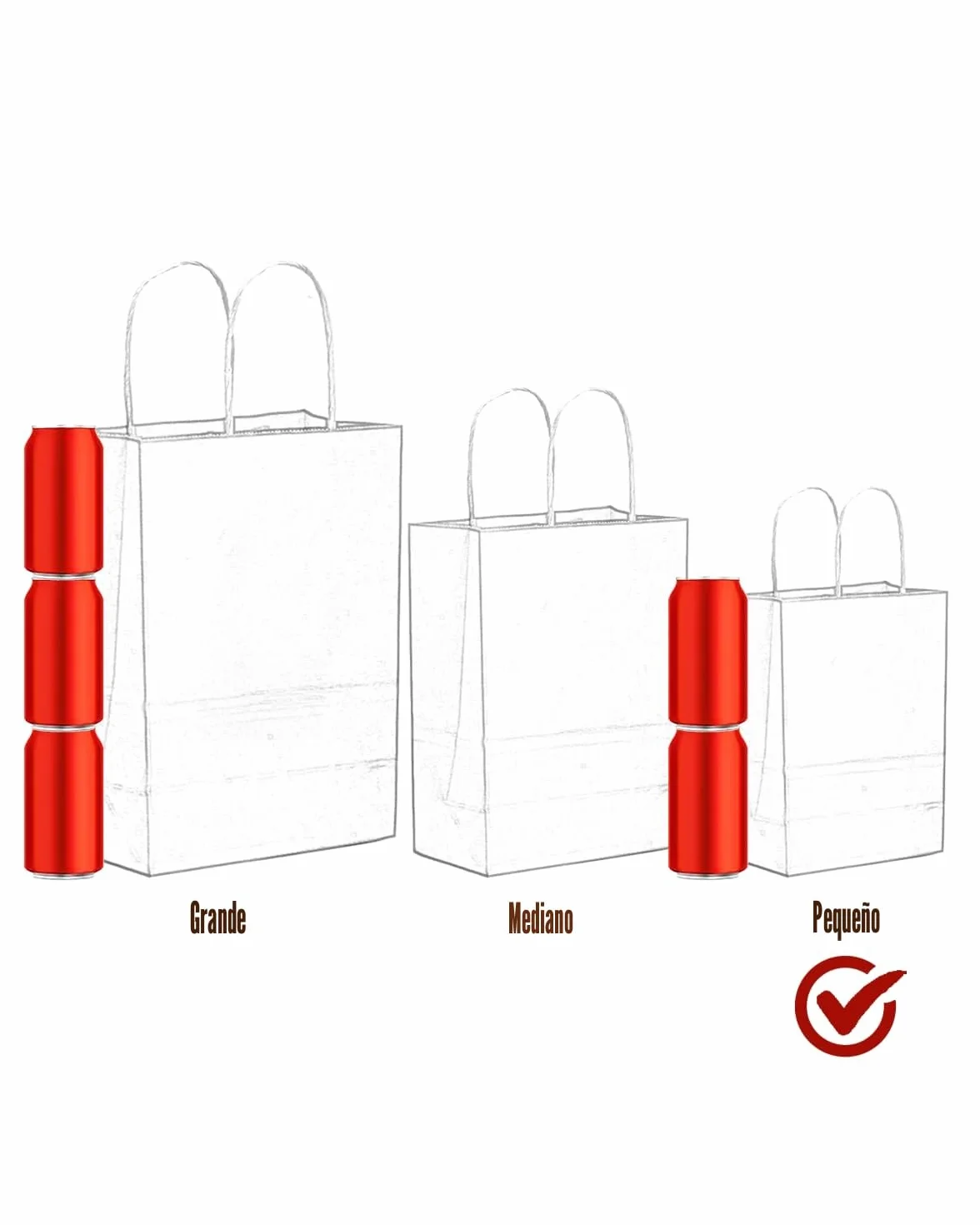 Gcardist 16 bolsas de papel kraft con asas, 21 x 15 x 8 cm, pequeñas bolsas de regalo, 16 bolsas de colores diferentes, versátiles (8,3 x 6 x 3 pulgadas, tamaño pequeño)