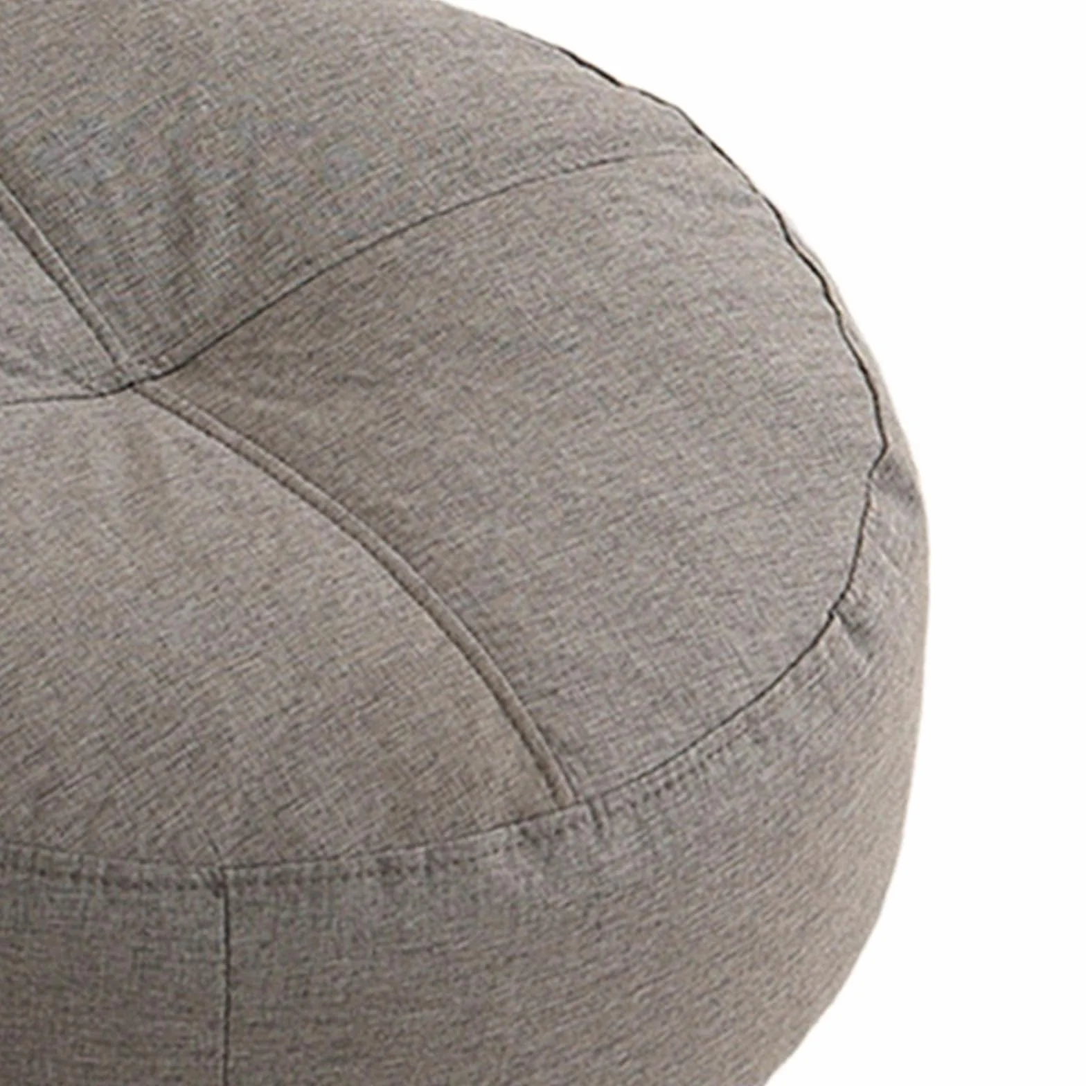 Cojín Redondo para el Suelo Gris Oscuro MagiDeal Yoga Decorativo