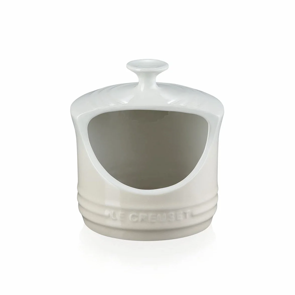 LE CREUSET Salero de cerámica de gres, Beige Merengue