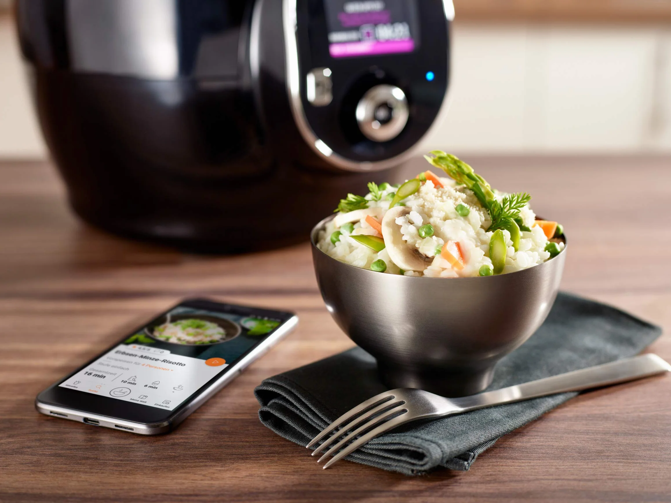 Krups CZ7158 Cook4Me+ Connect Robot de cocina 1600W olla a presión eléctrica 4 litros negro gris