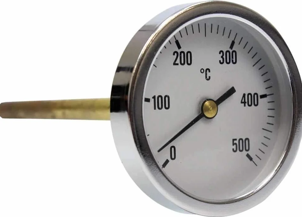 Termómetro para horno de leña, escala de 0 a 500ºC con vaina de 20,30 o 50 cm (30)