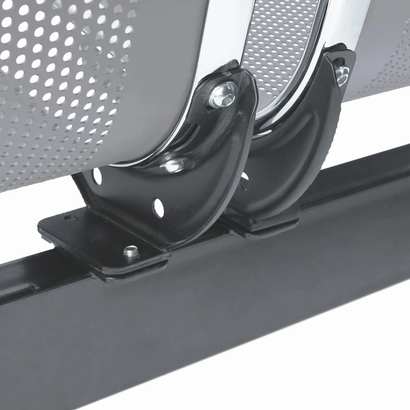 PrimeMatik - Bancada para Sala de Espera con sillas ergonómicas Plateadas de 3 plazas