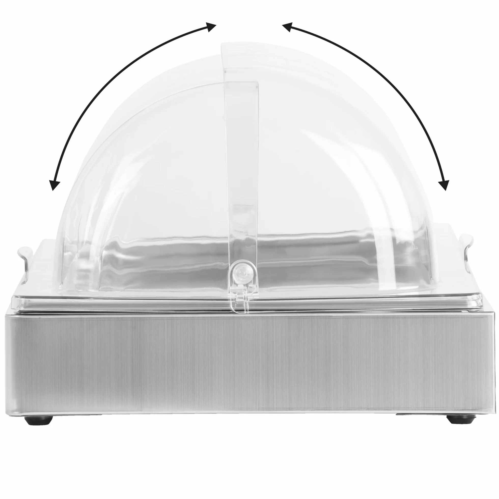 Mahlzeit Plato de servicio refrigerado | 54 x 34 x 24,5 cm | GN 1/1 Plato refrigerado con tapa, sistema de recipiente refrigerado con acumulador de frío | Plato para mantener fresco, tapa de servicio
