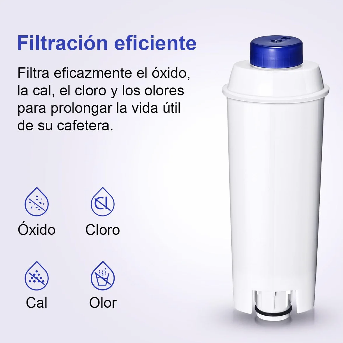 Filswa Filtro Para Cafeteras Delonghi ECAM Dinamica Cappuccino System Magnifica ETAM Autentica Esam