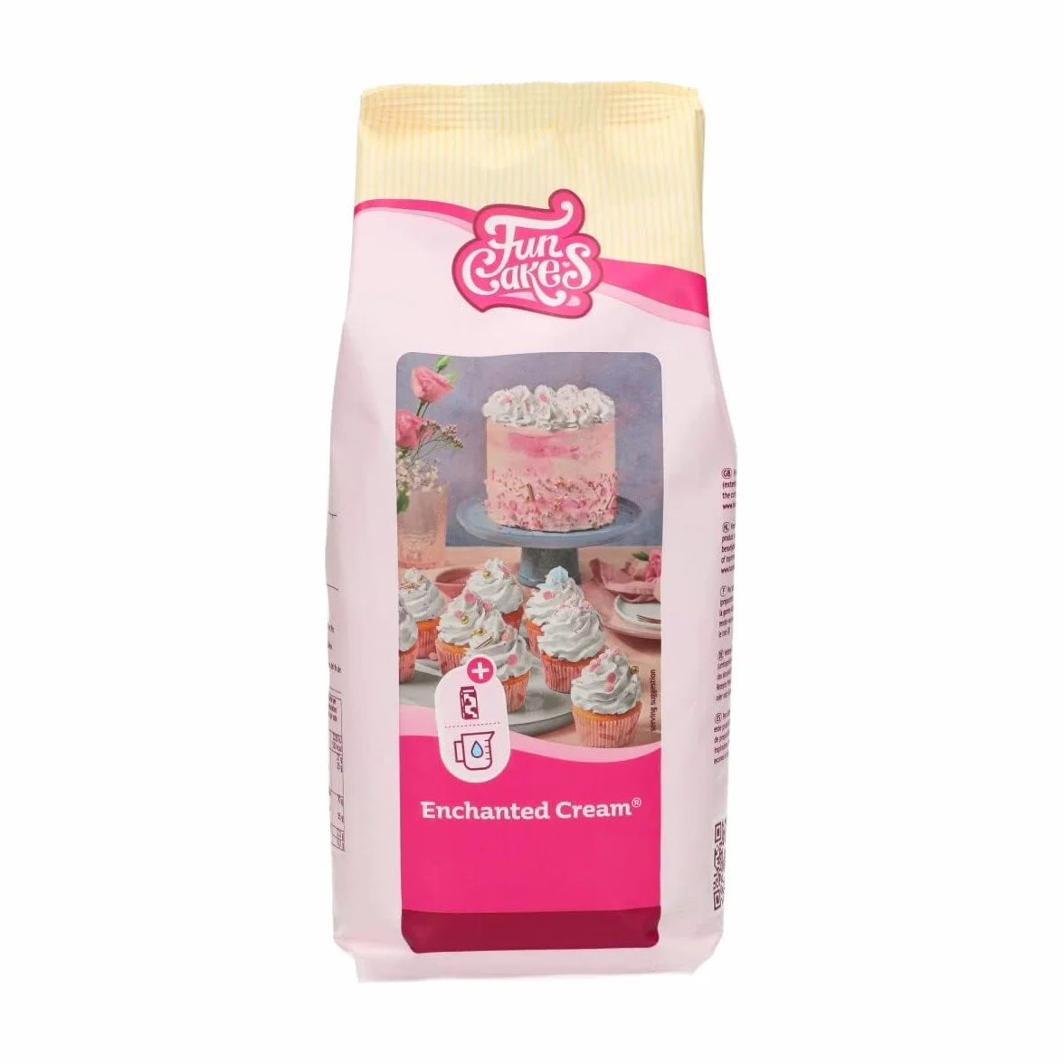 FunCakes Preparado Crema Blanca Encantada 900 g para Rellenar y Cubrir Pasteles